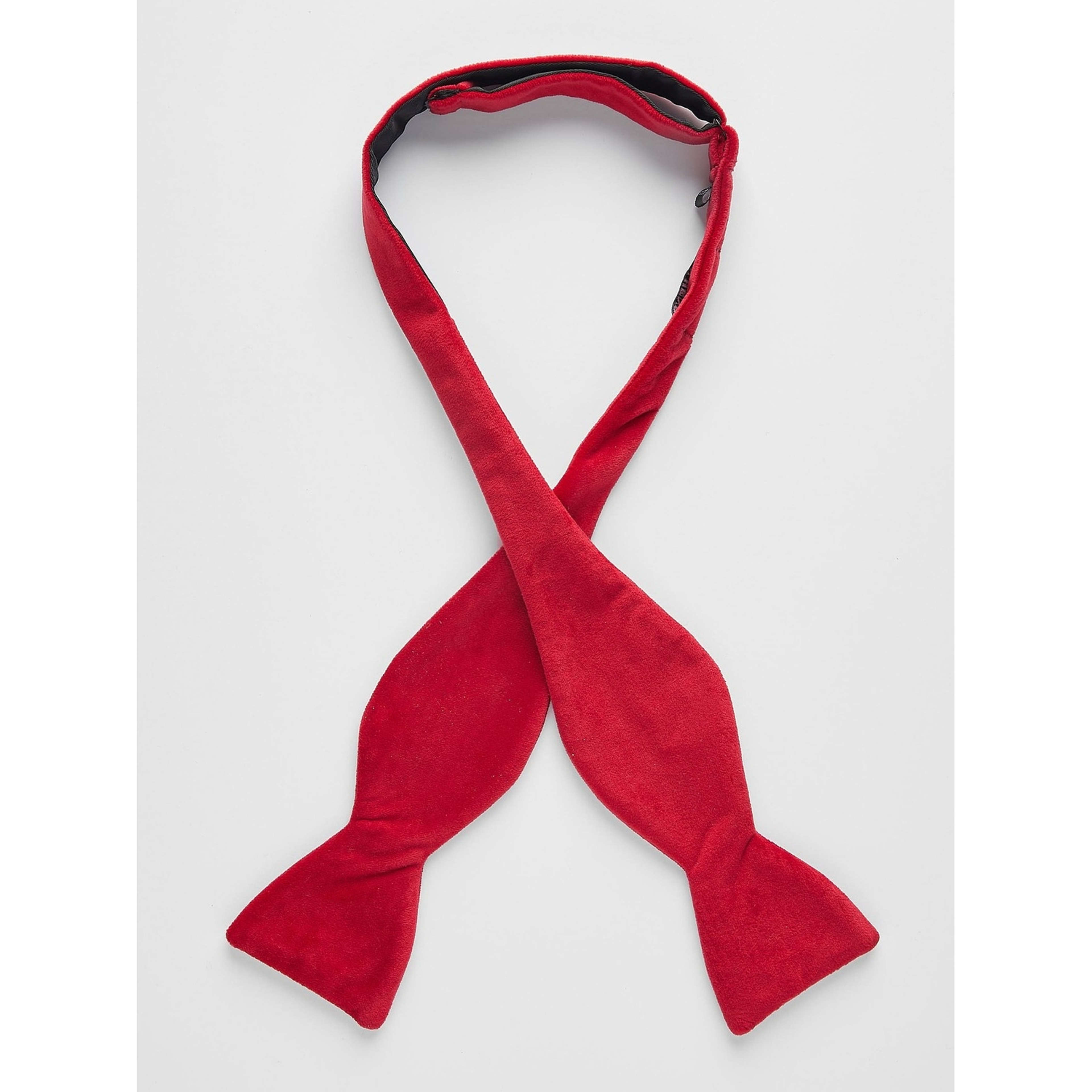 Self Tied Velvet Bow Tie