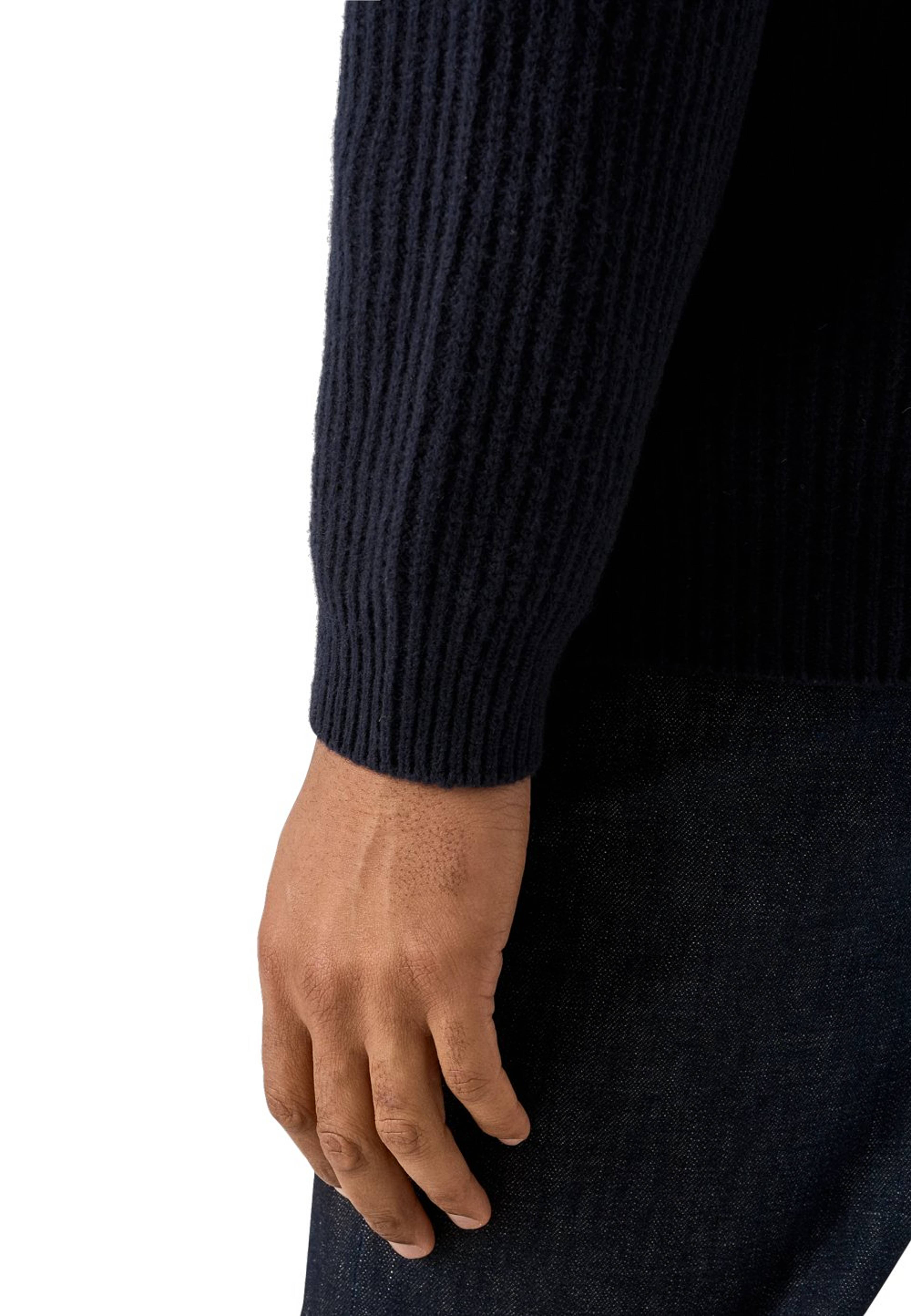 Stickad Cardigan Med Shawl-krage, från Eton, i färgen navy blue. Klicka för att öppna bilden i stort format