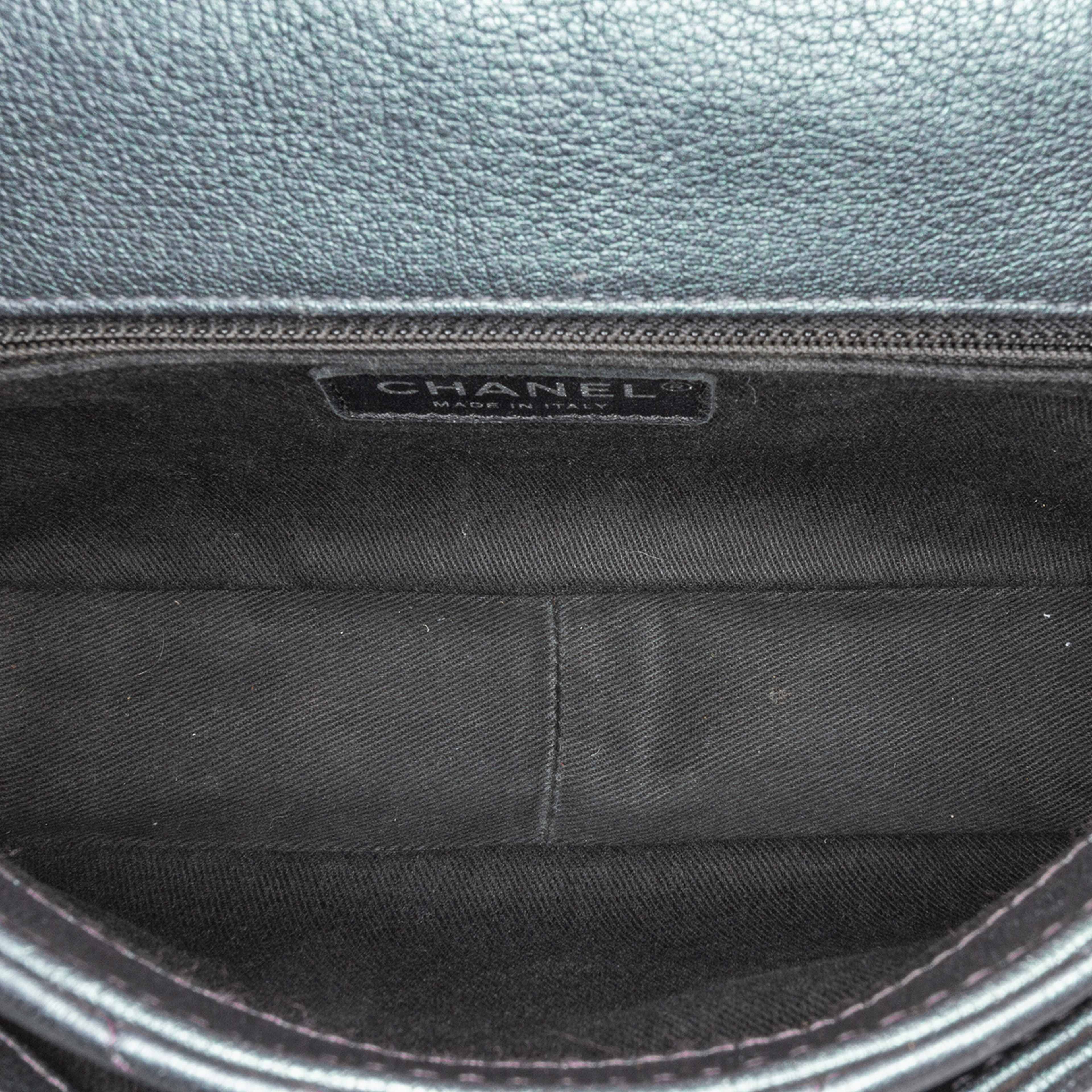 Chanel Small Iridescent Goatskin Double Carry Waist Chain Flap