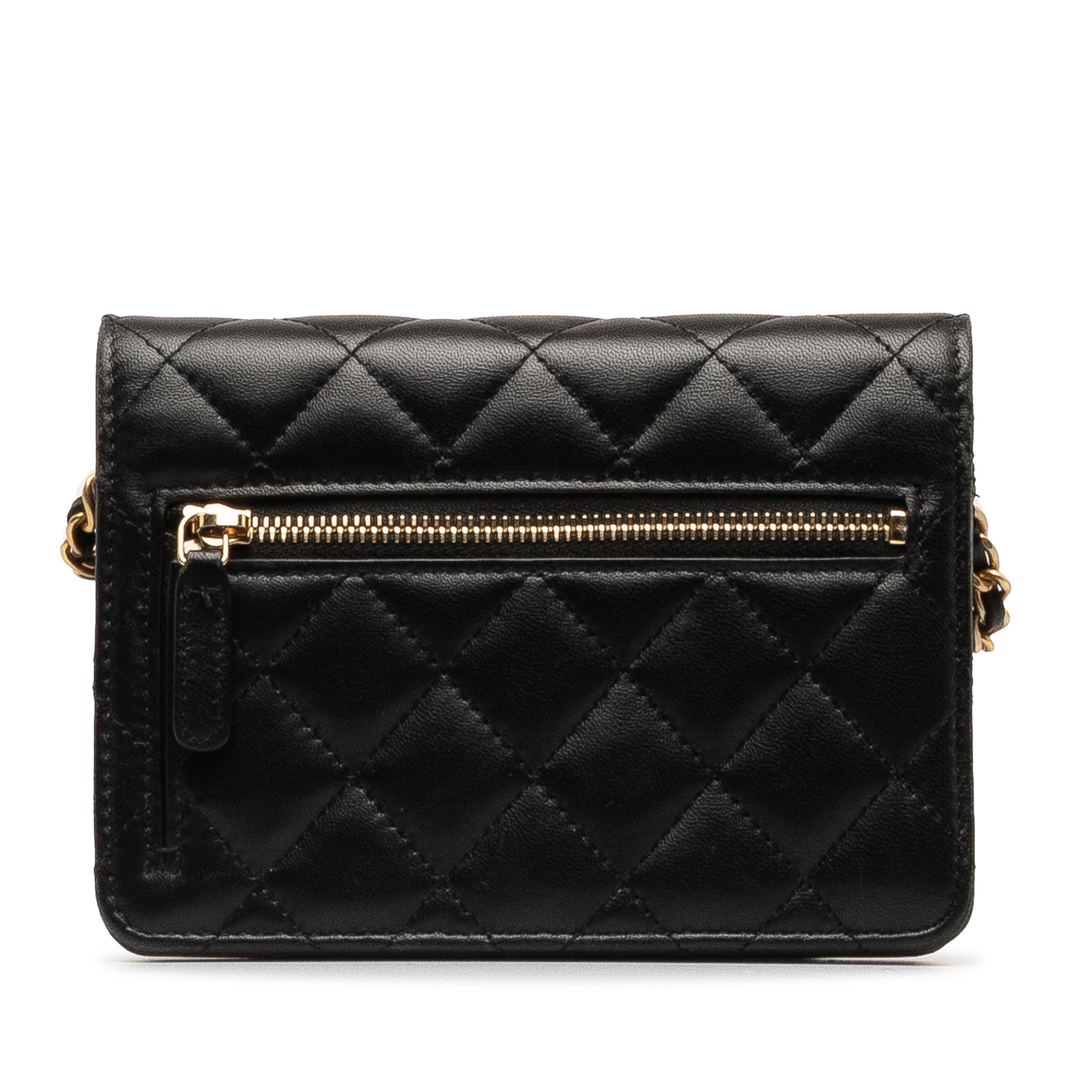 Chanel Lambskin Romance Wallet On Chain