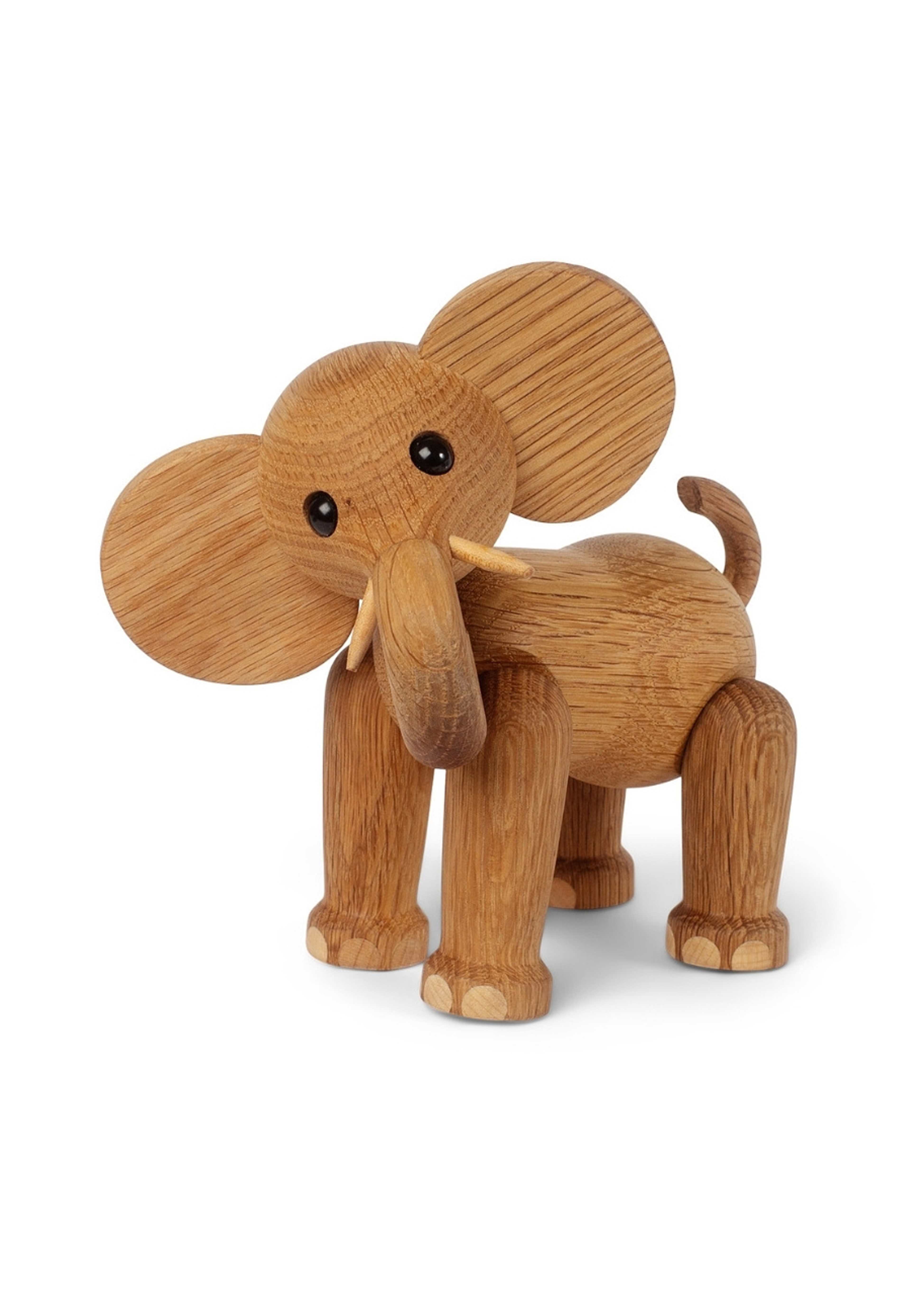 Ollie Elefant Trädekoration 15 Cm Ek/lönn