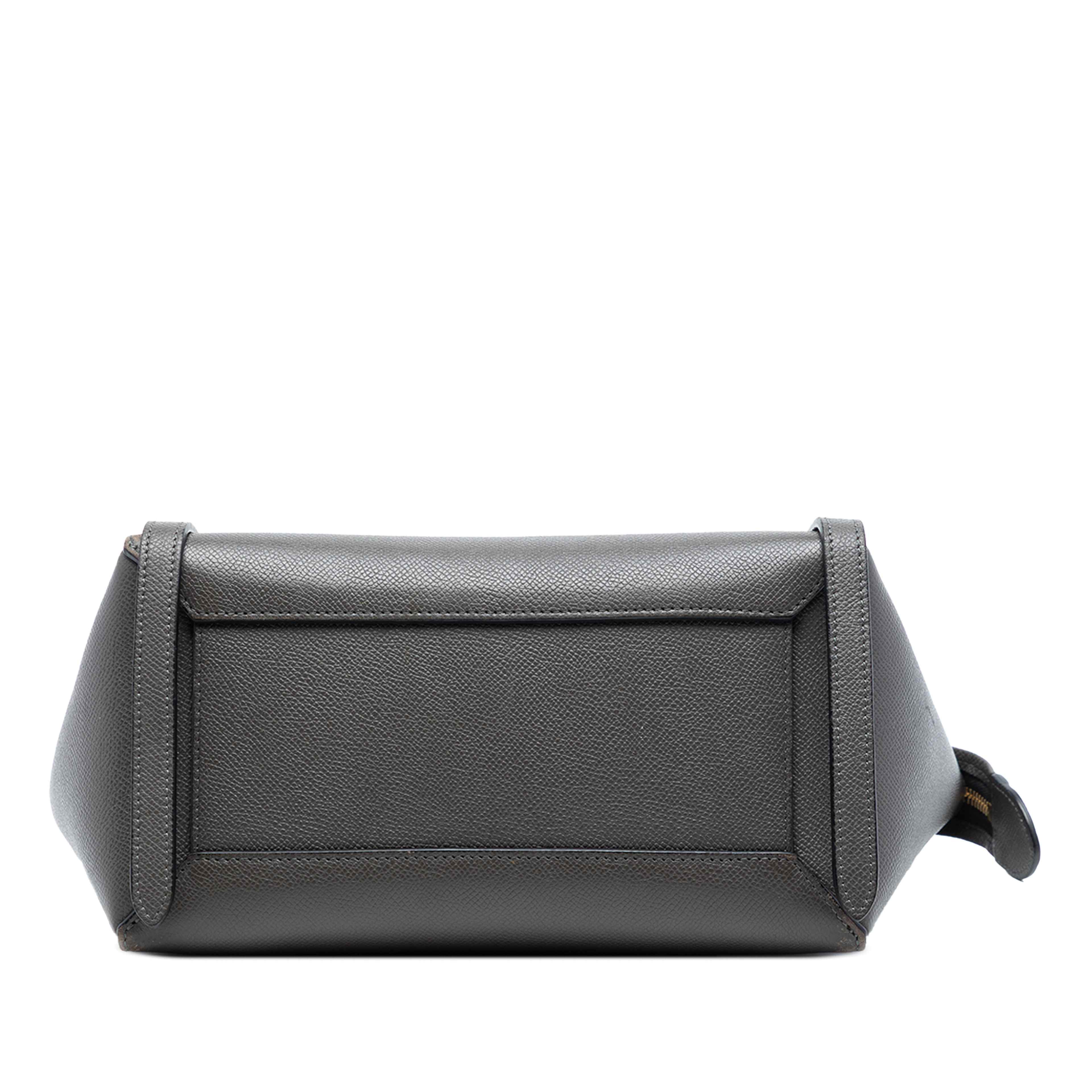 Celine Micro Grained Calfskin Belt Bag, från Luxclusif, i färgen grå. Klicka för att öppna bilden i stort format