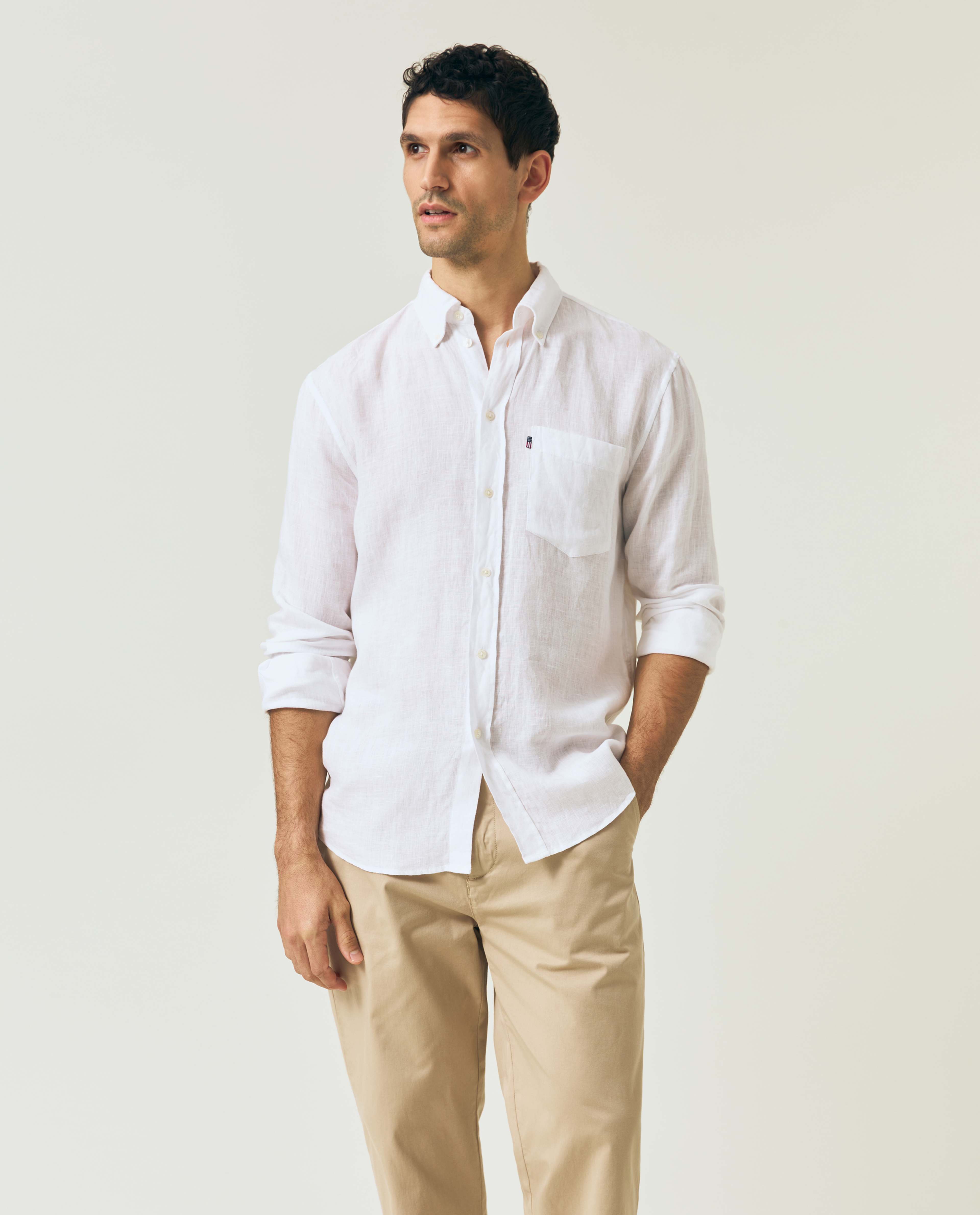 Casual Linen B.d Shirt