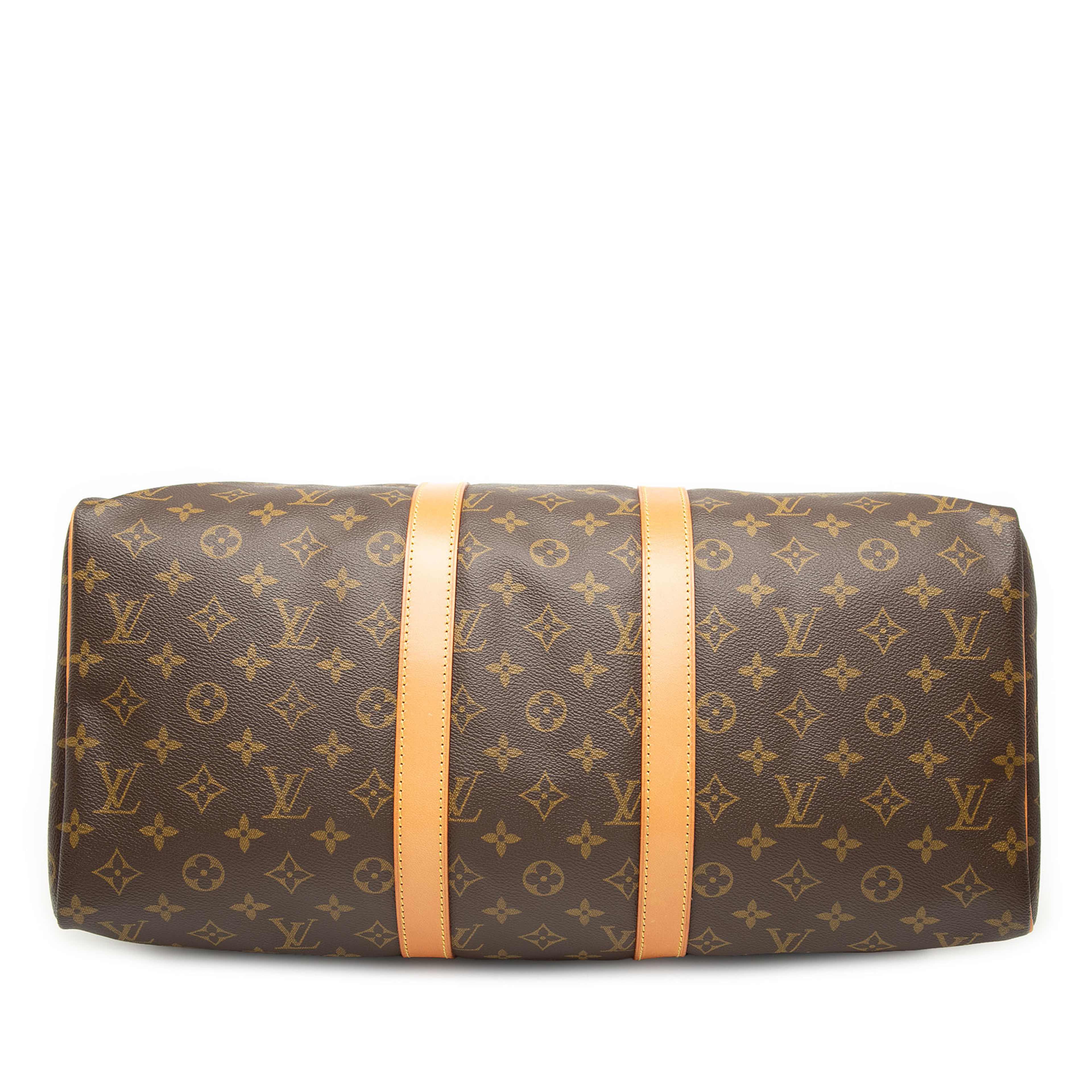 Louis Vuitton Monogram Keepall 45, från Luxclusif, i färgen brown. Klicka för att öppna bilden i stort format