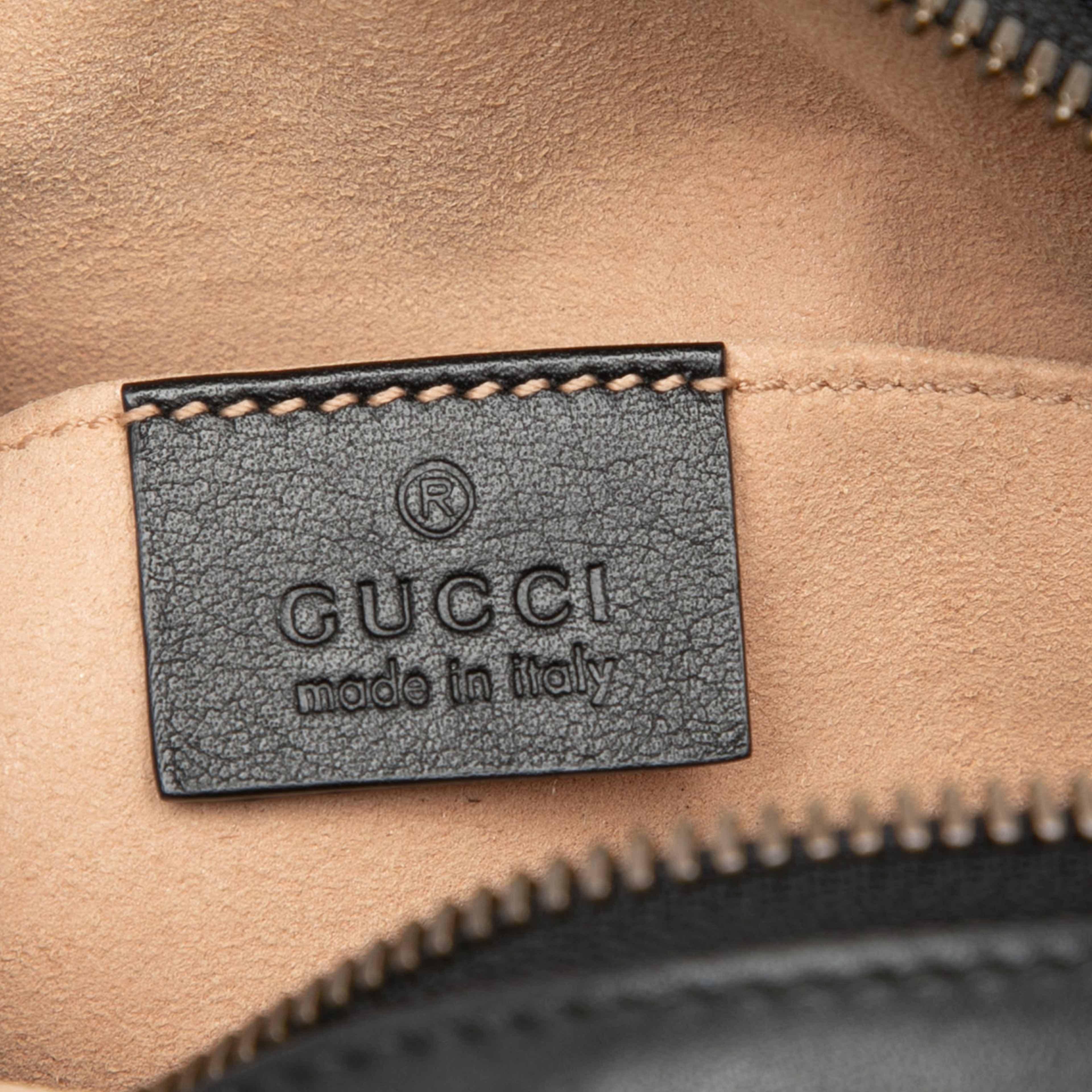 Gucci Gg Marmont Matelasse Leather Belt Bag, från Luxclusif, i färgen svart. Klicka för att öppna bilden i stort format