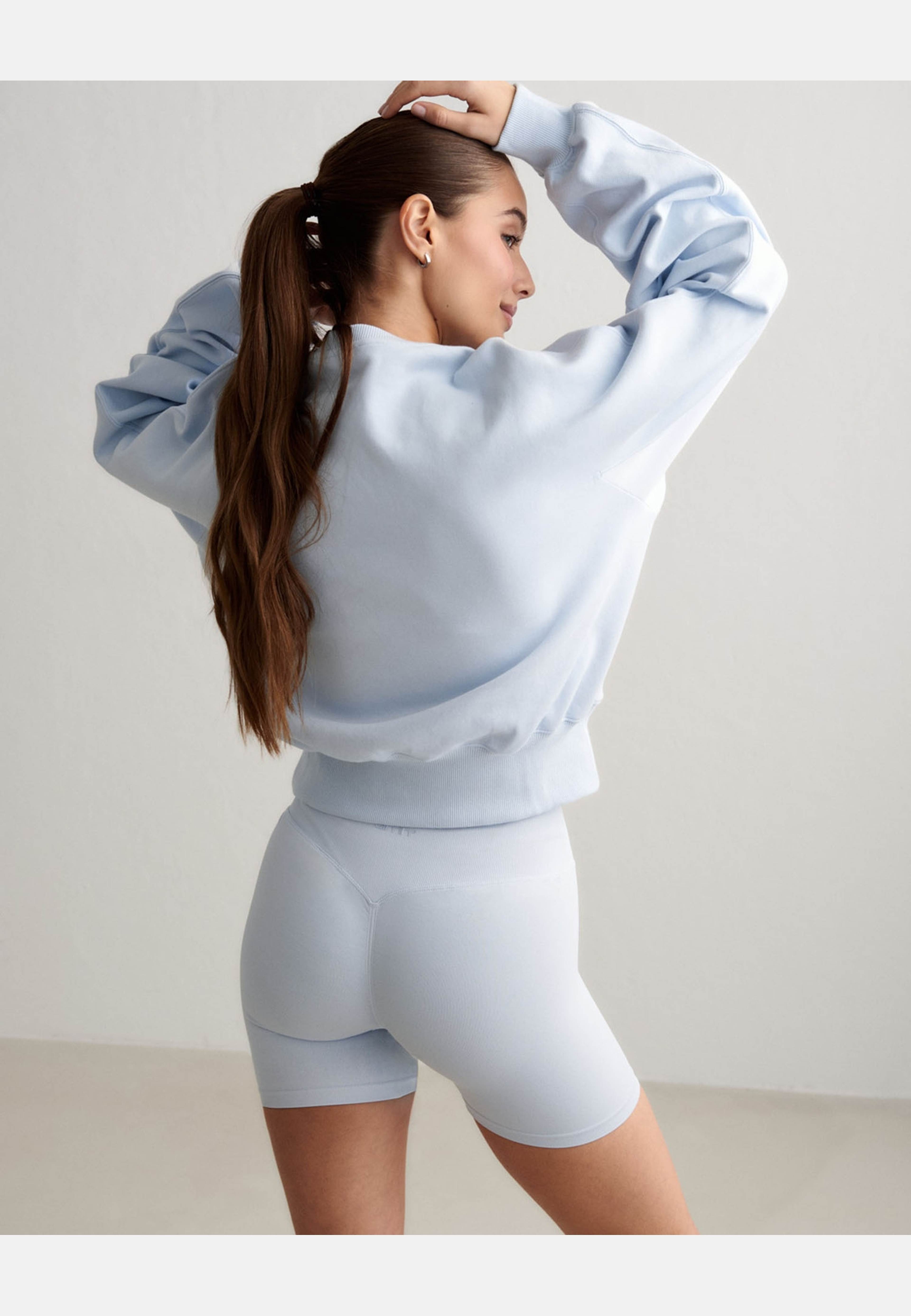 Sportif Sweatshirt, från aim'n, i färgen aura. Klicka för att öppna bilden i stort format