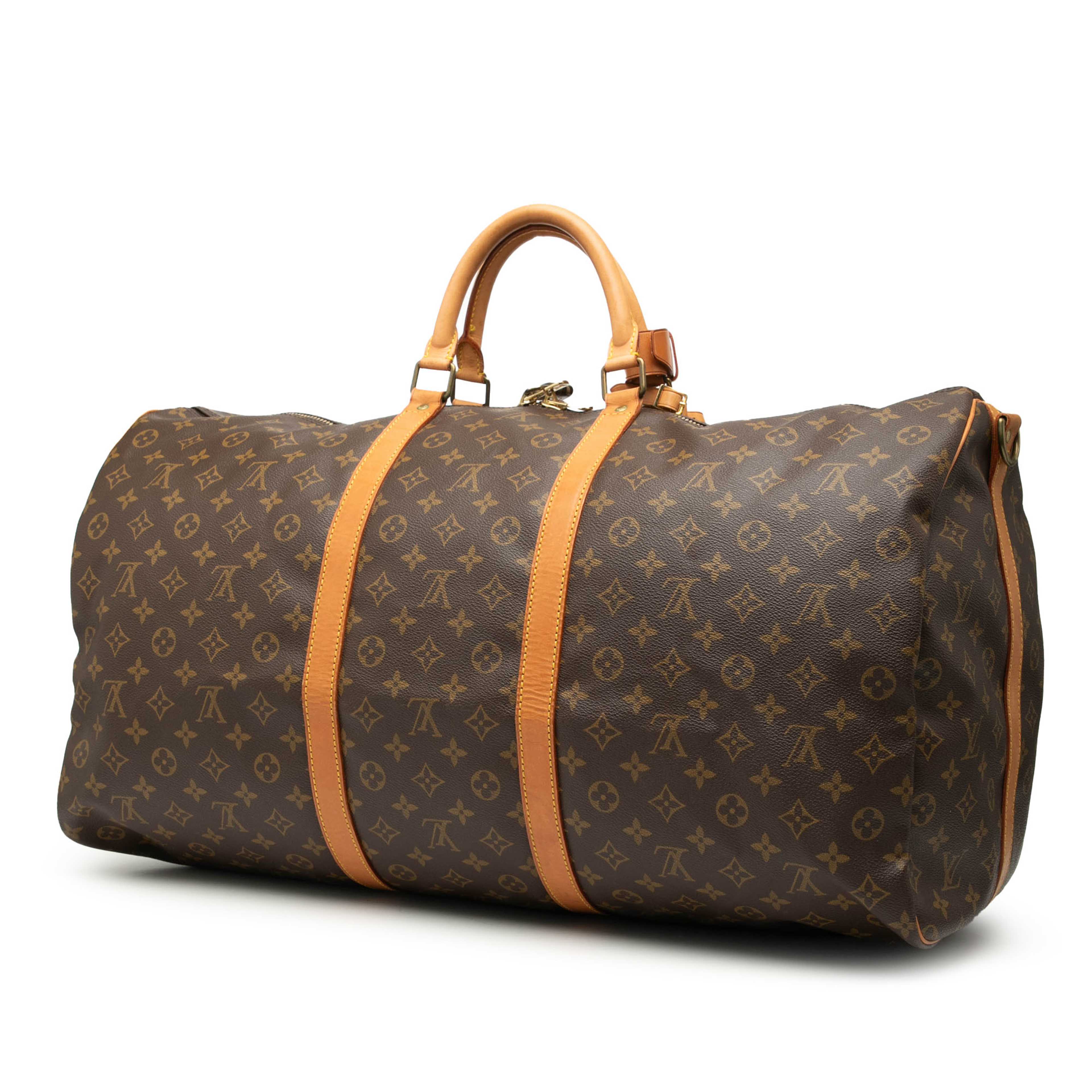 Louis Vuitton Monogram Keepall Bandouliere 60, från Luxclusif, i färgen brown. Klicka för att öppna bilden i stort format