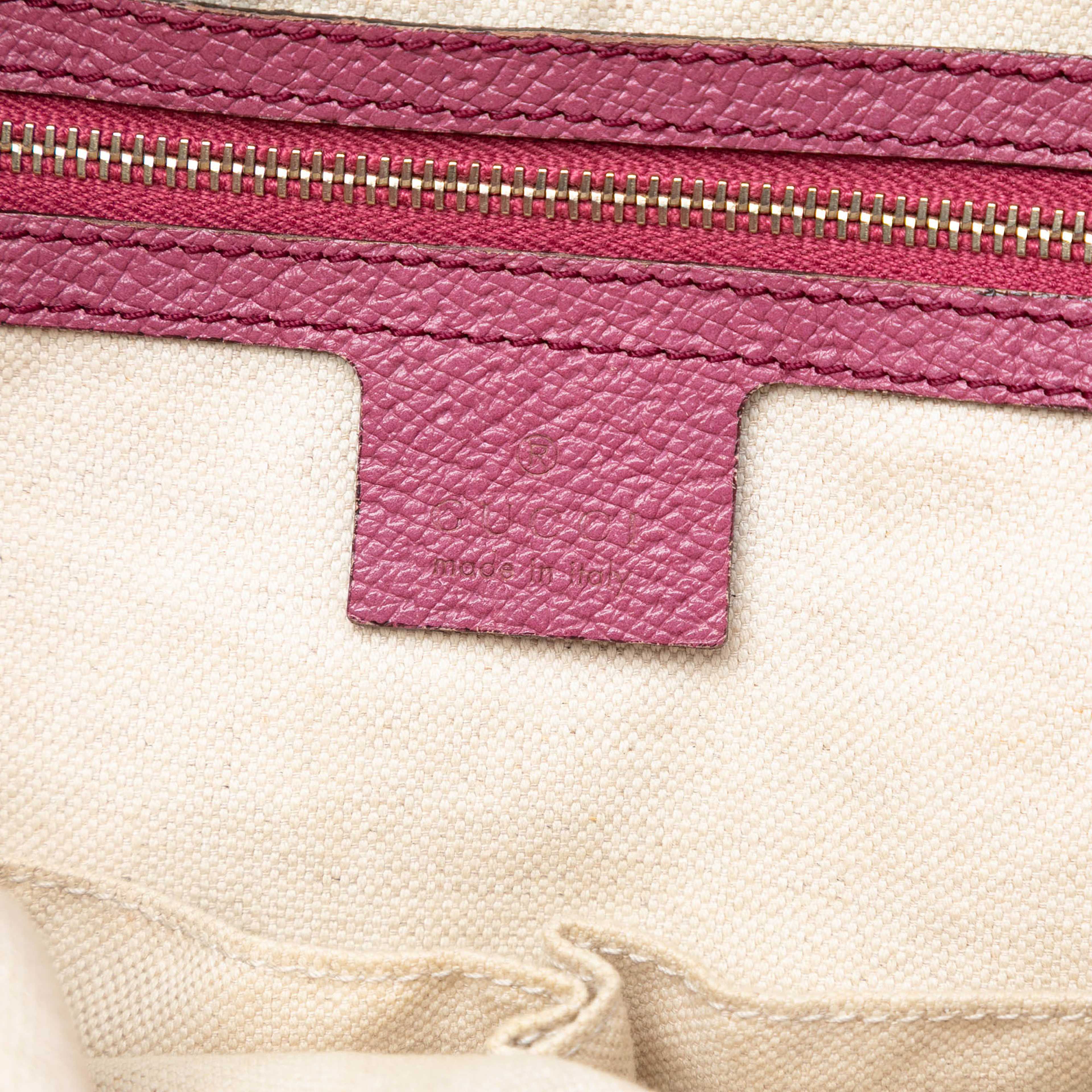 Gucci Medium Gg Canvas Bree Satchel, från Luxclusif, i färgen beige. Klicka för att öppna bilden i stort format