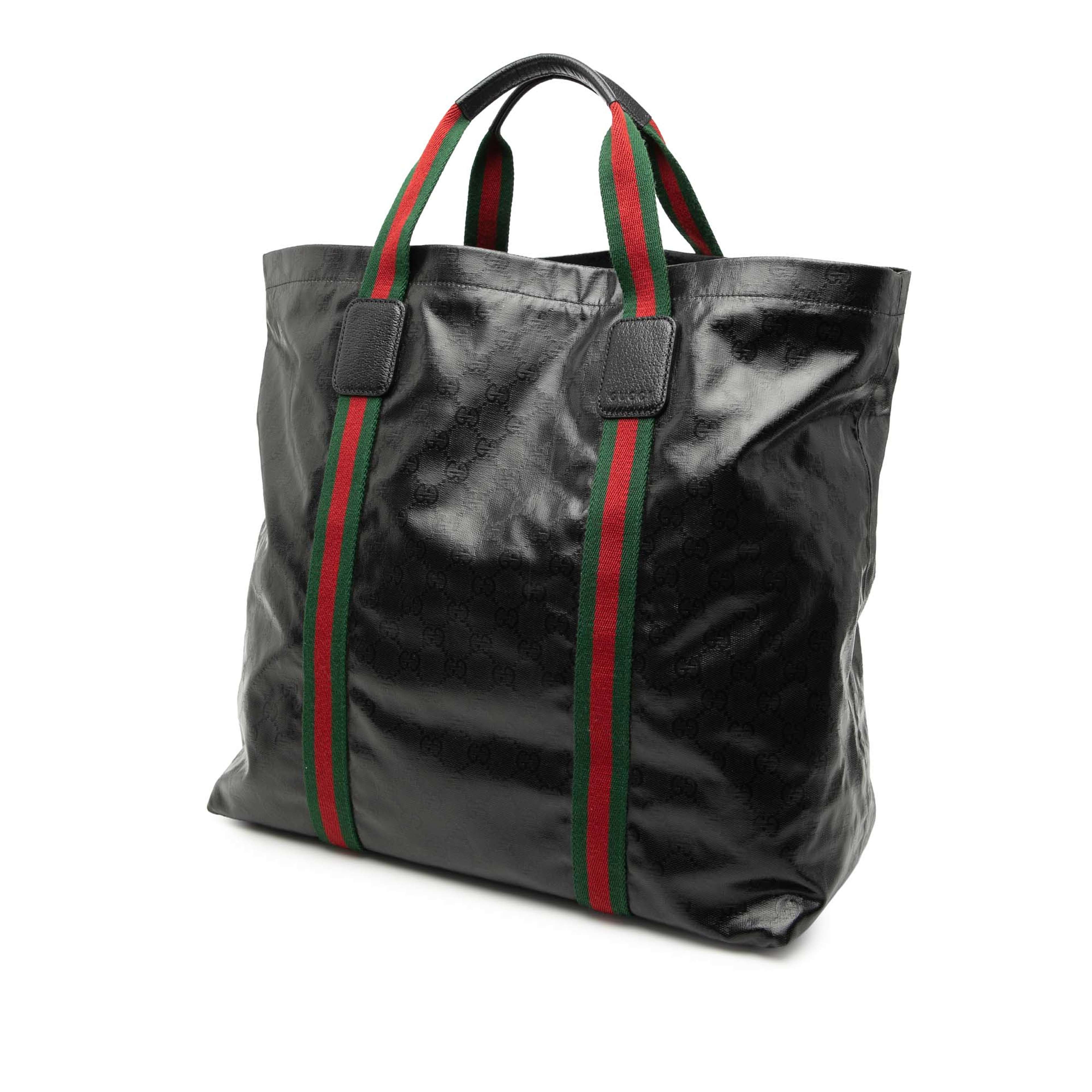Gucci Gg Imprime Web Tote, från Luxclusif, i färgen svart. Klicka för att öppna bilden i stort format