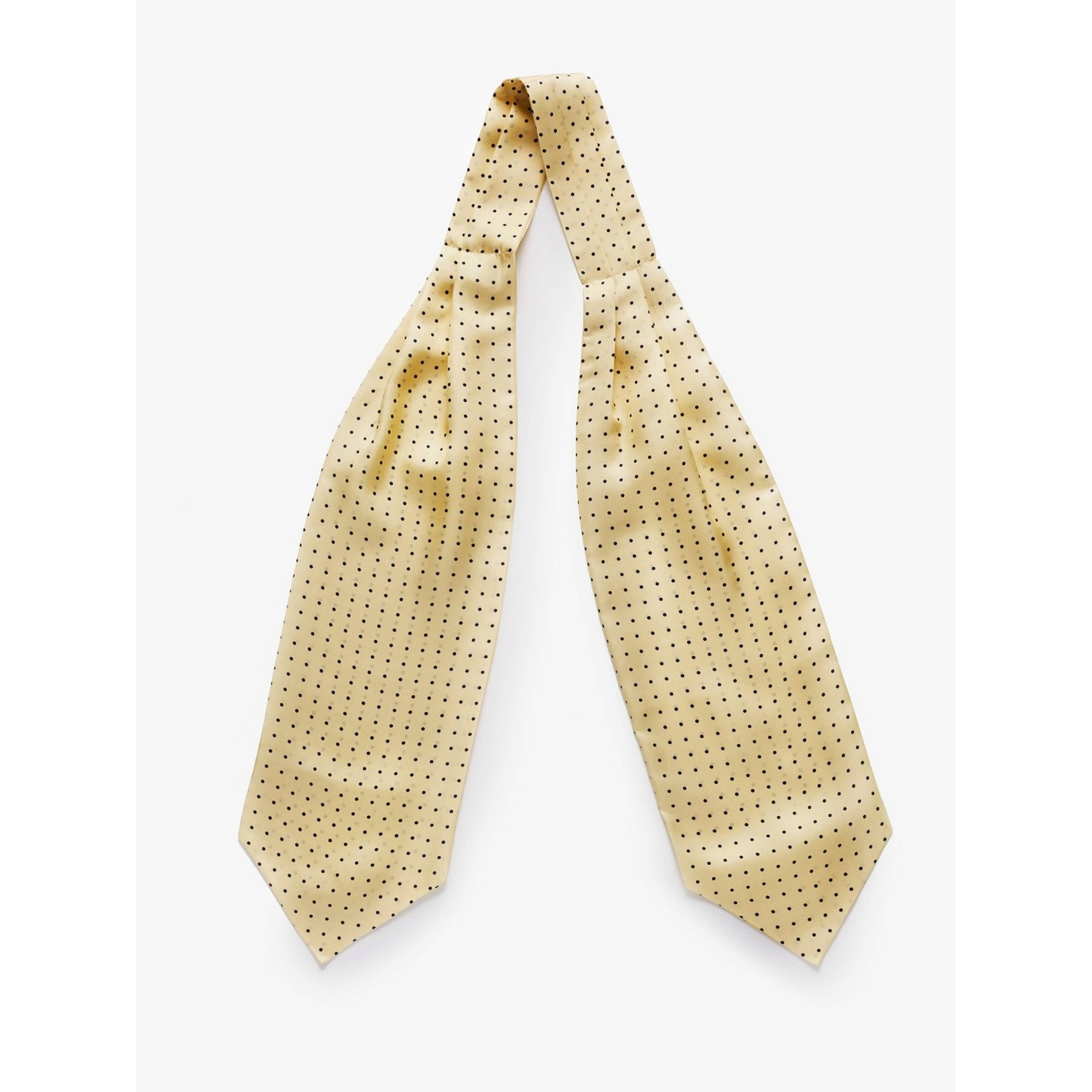 Silk Double Pointed Ascot Dot