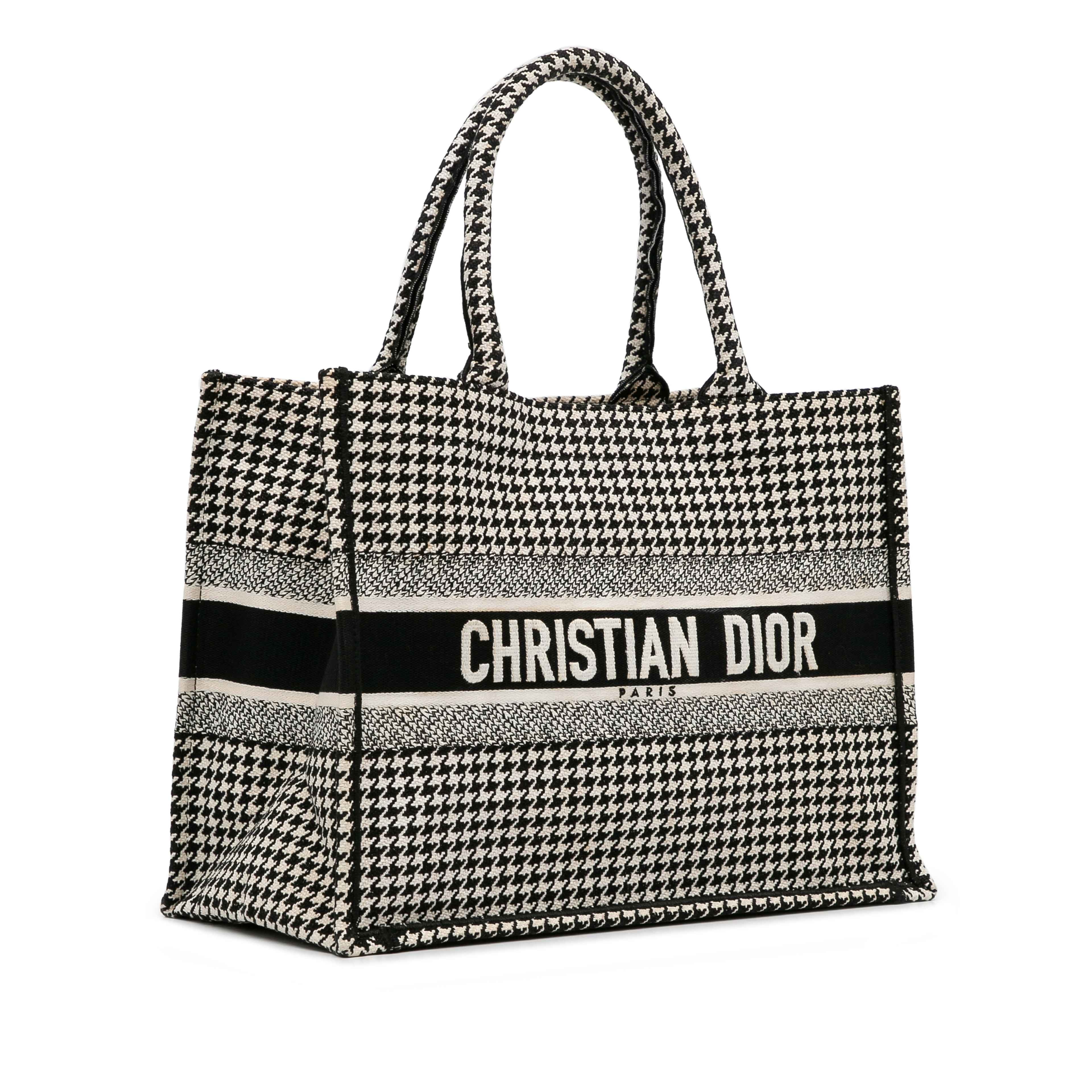 Dior Medium Houndstooth Book Tote