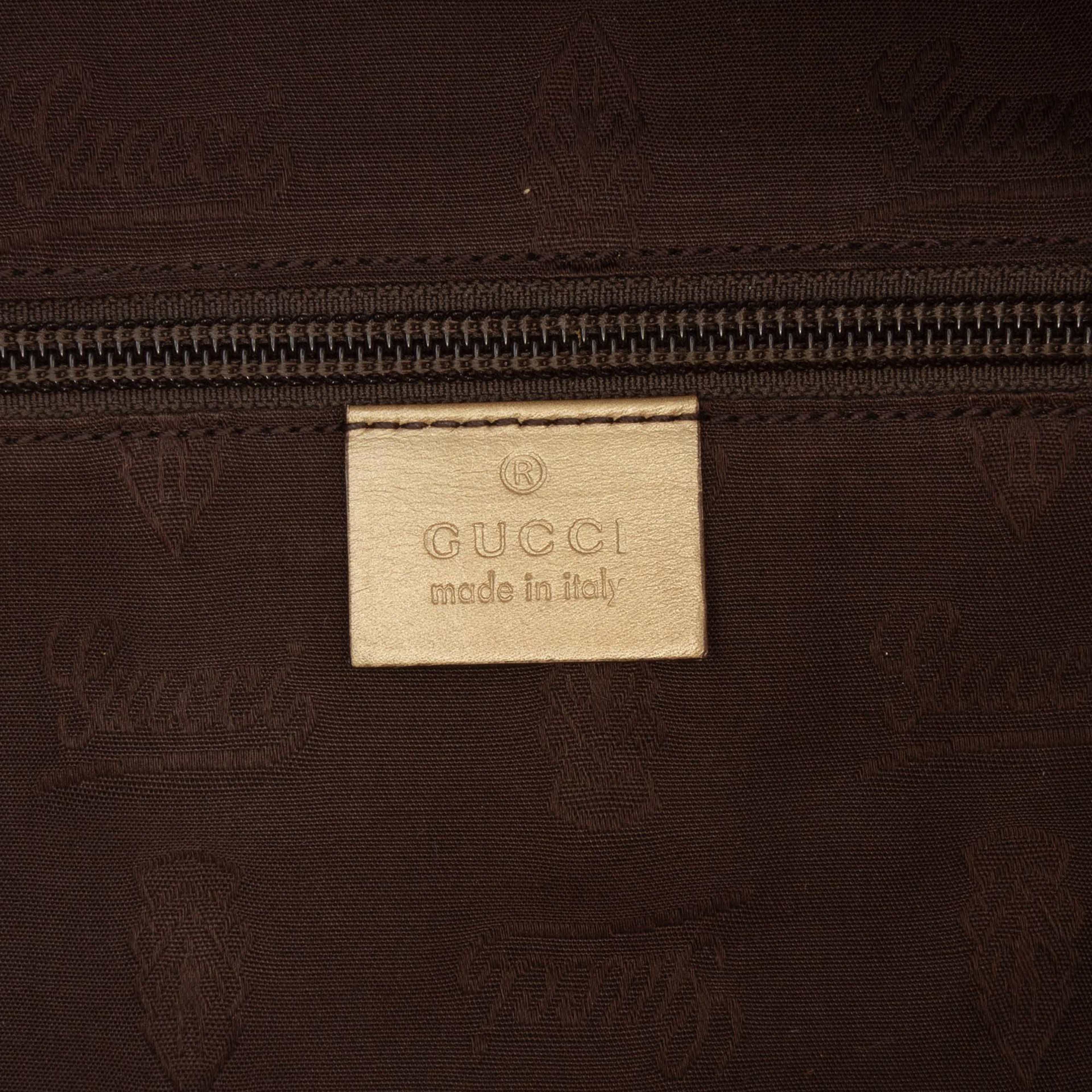 Gucci Large Gg Imprime Tote, från Luxclusif, i färgen gold. Klicka för att öppna bilden i stort format