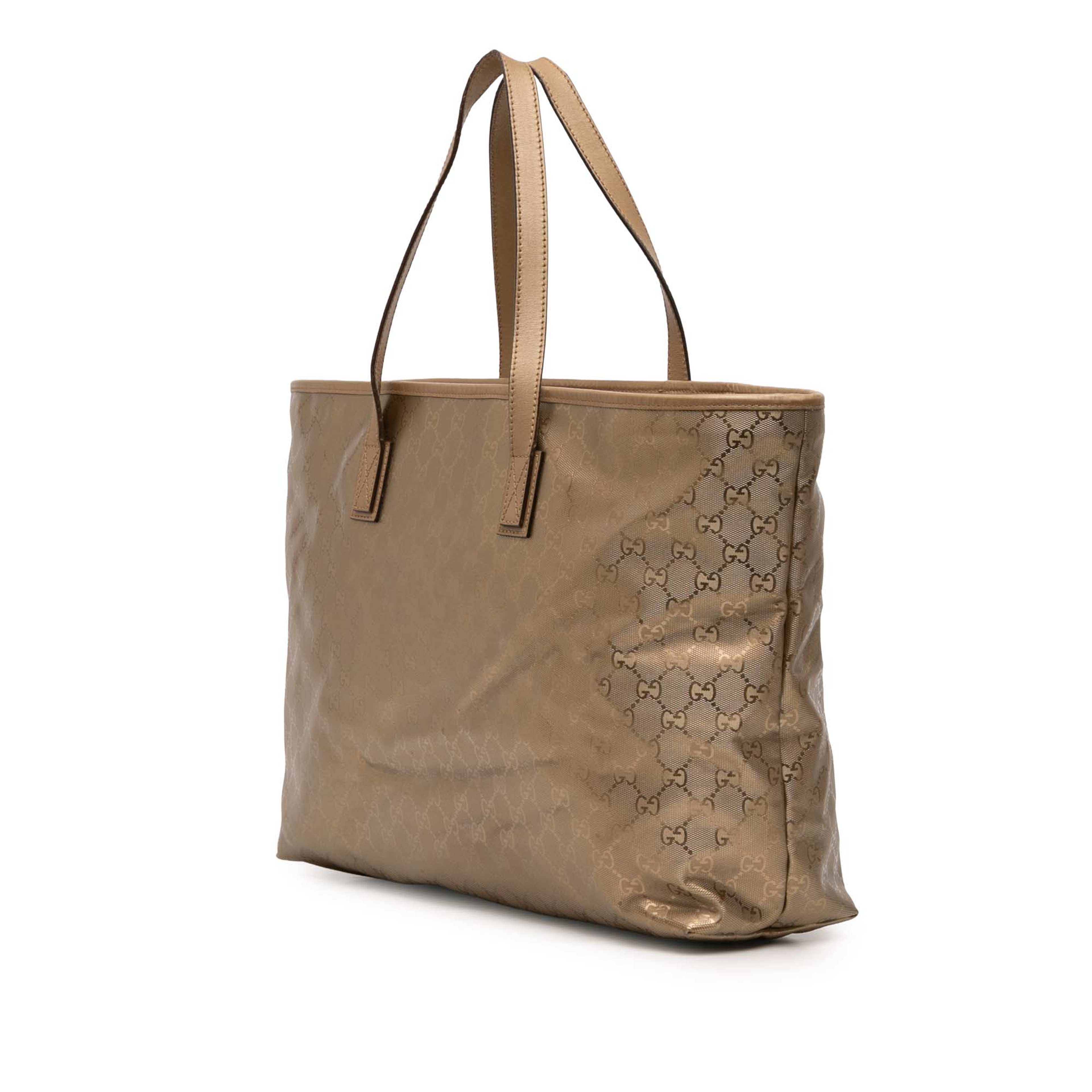 Gucci Large Gg Imprime Tote, från Luxclusif, i färgen guld. Klicka för att öppna bilden i stort format