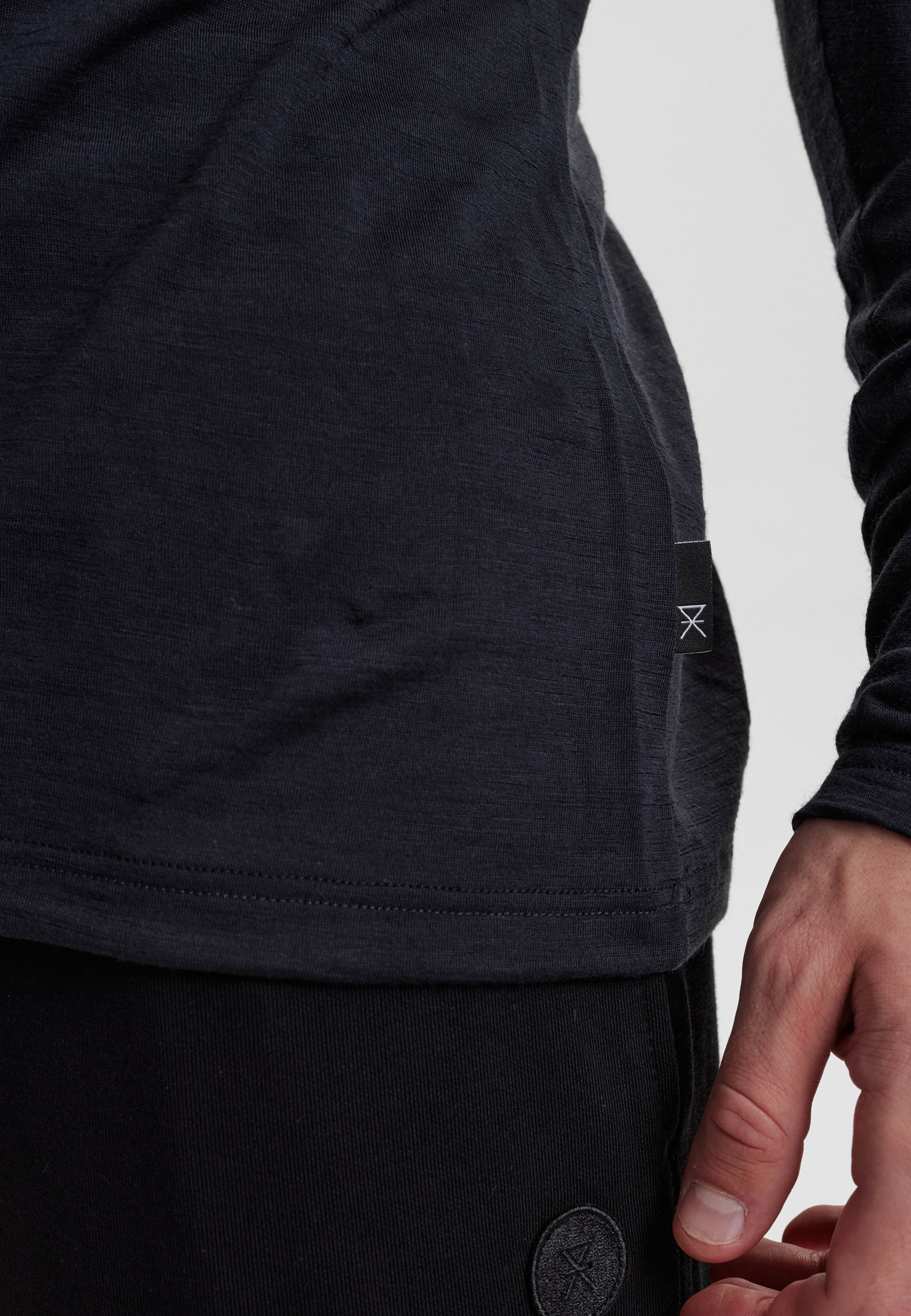 Ekologisk Ull, Langermet T-shirt, Navy