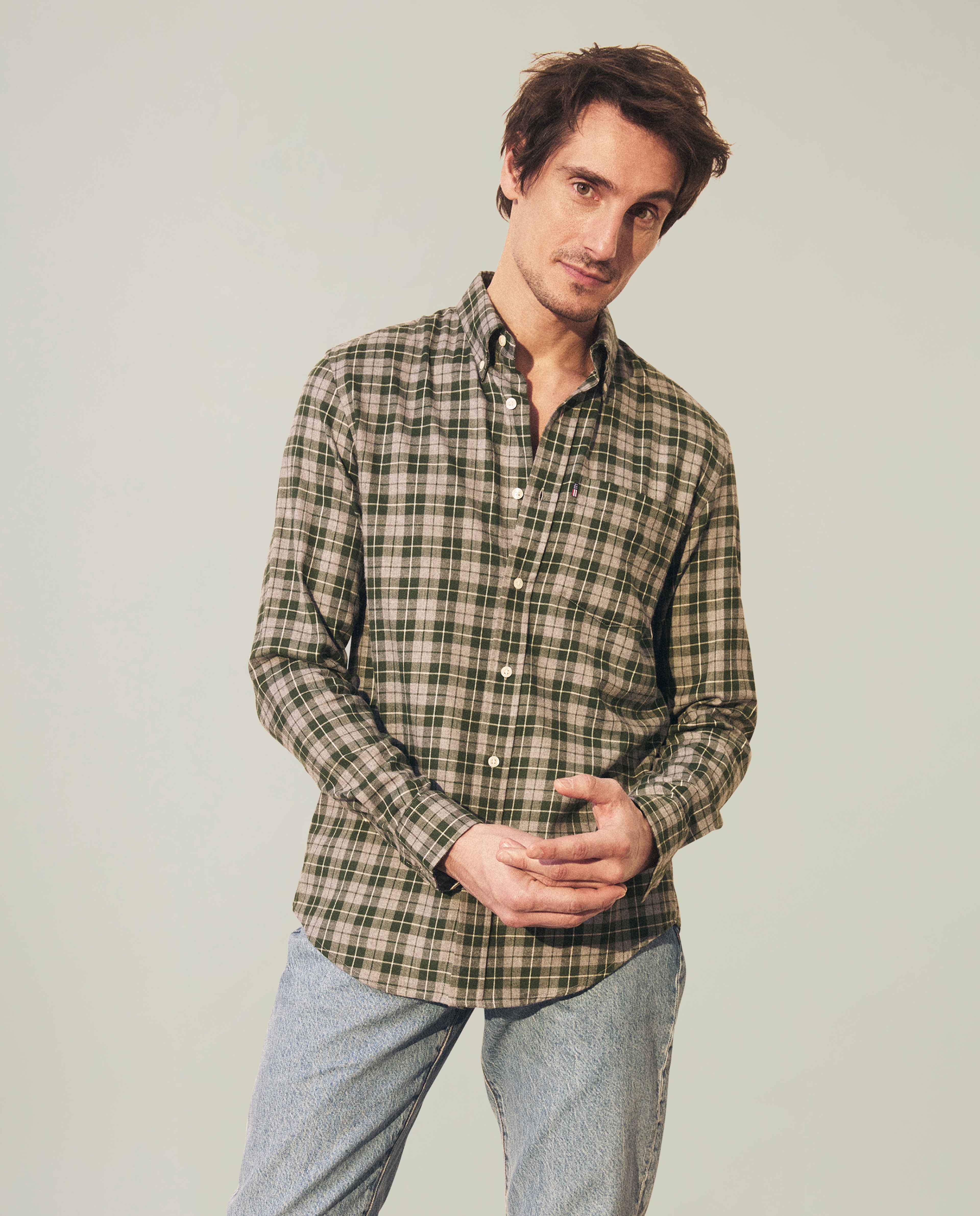 Casual Check Flannel B.d Shirt