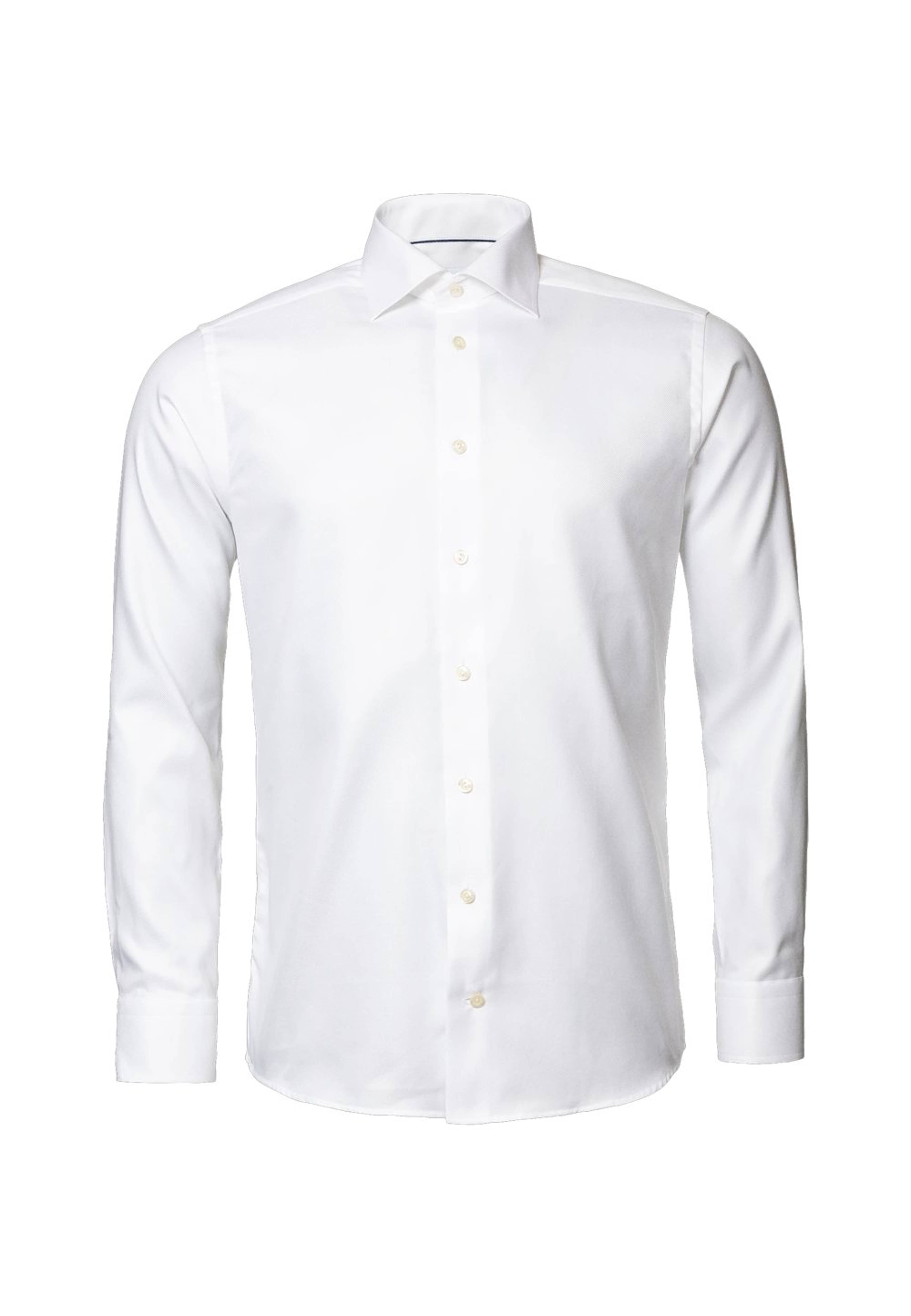 Skjorta I Texturerad Twill Slim Fit