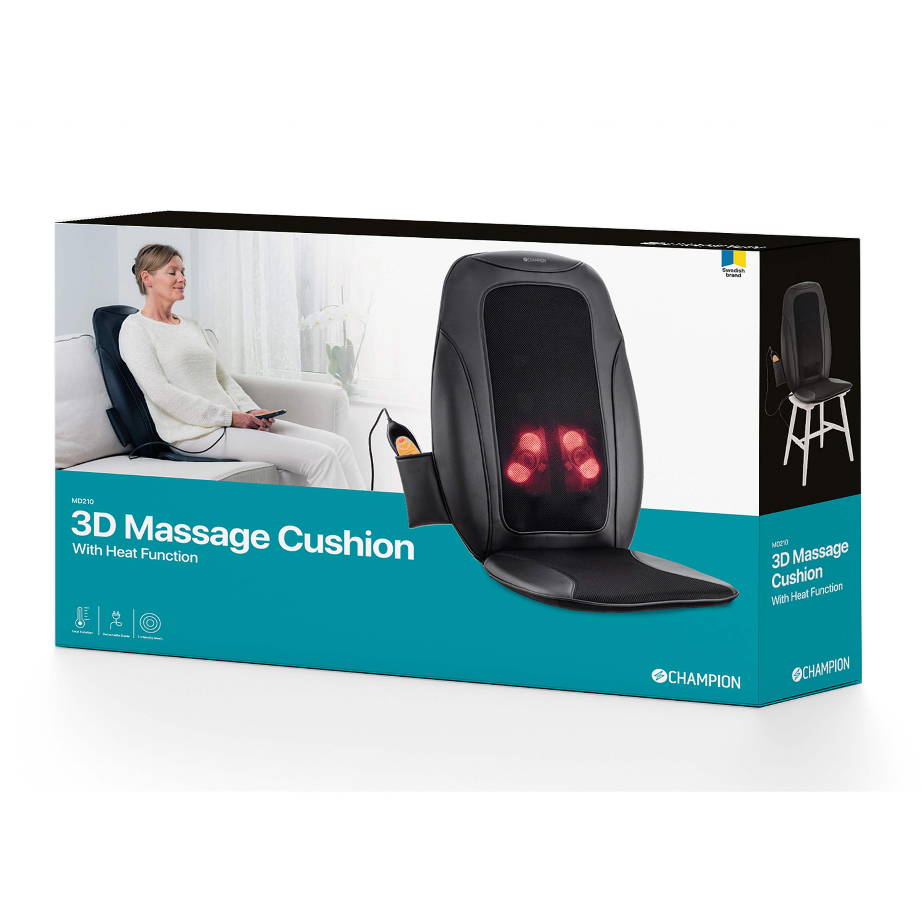 Massagedyna 3d Infraröd Värme 3-zon Md210