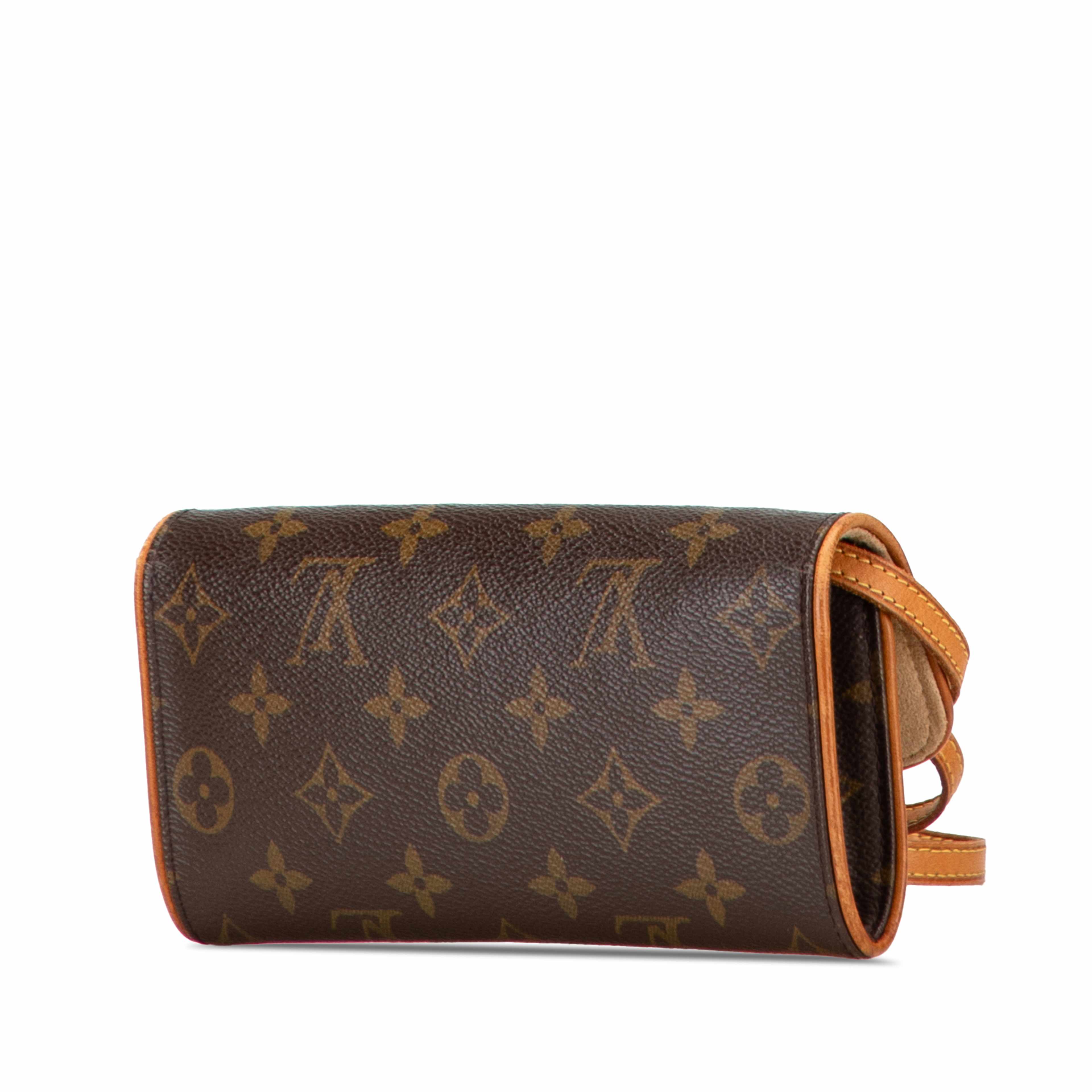 Louis Vuitton Monogram Pochette Twin Pm, från Luxclusif, i färgen brown. Klicka för att öppna bilden i stort format