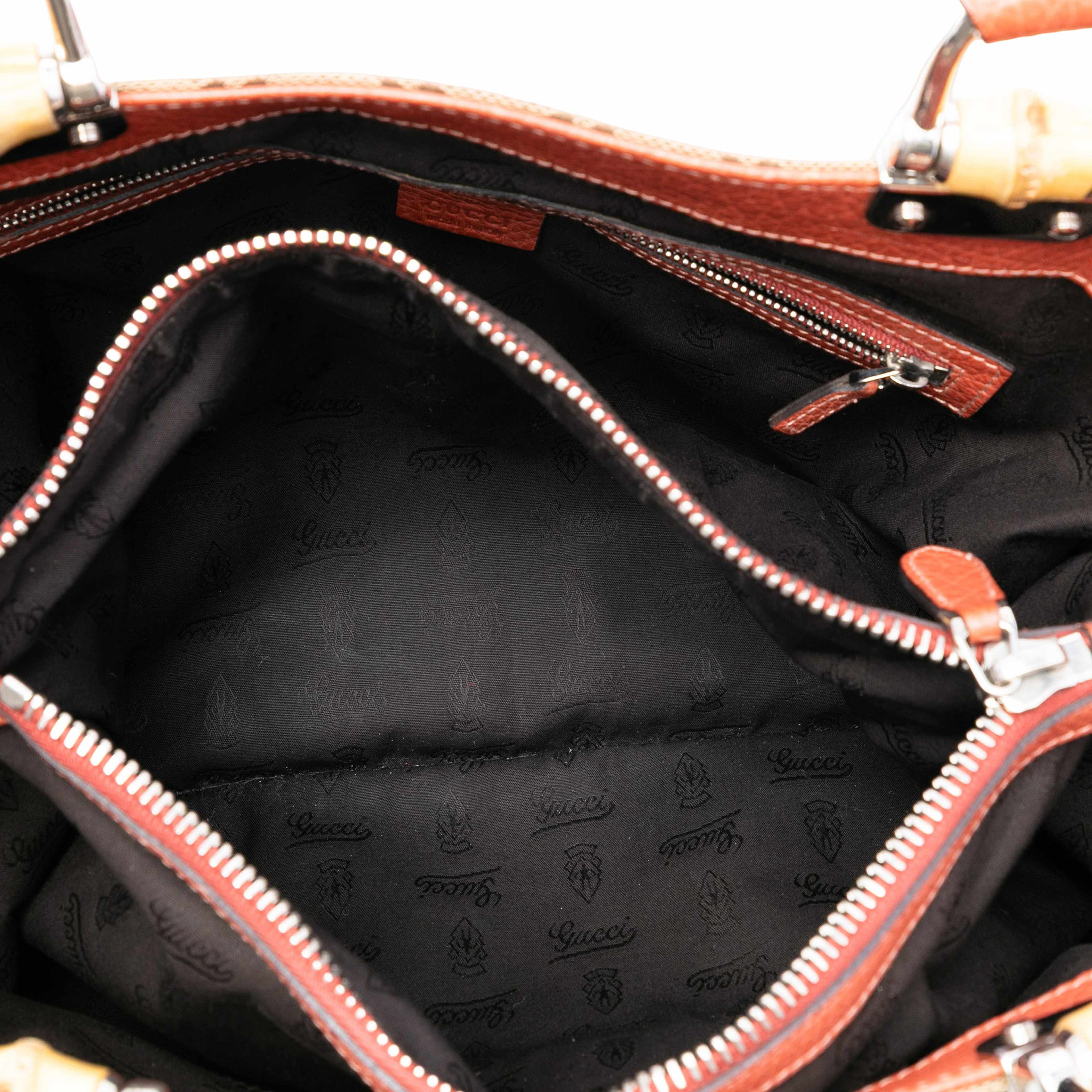 Gucci Gg Canvas Bamboo Libeccio Tote, från Luxclusif, i färgen beige. Klicka för att öppna bilden i stort format