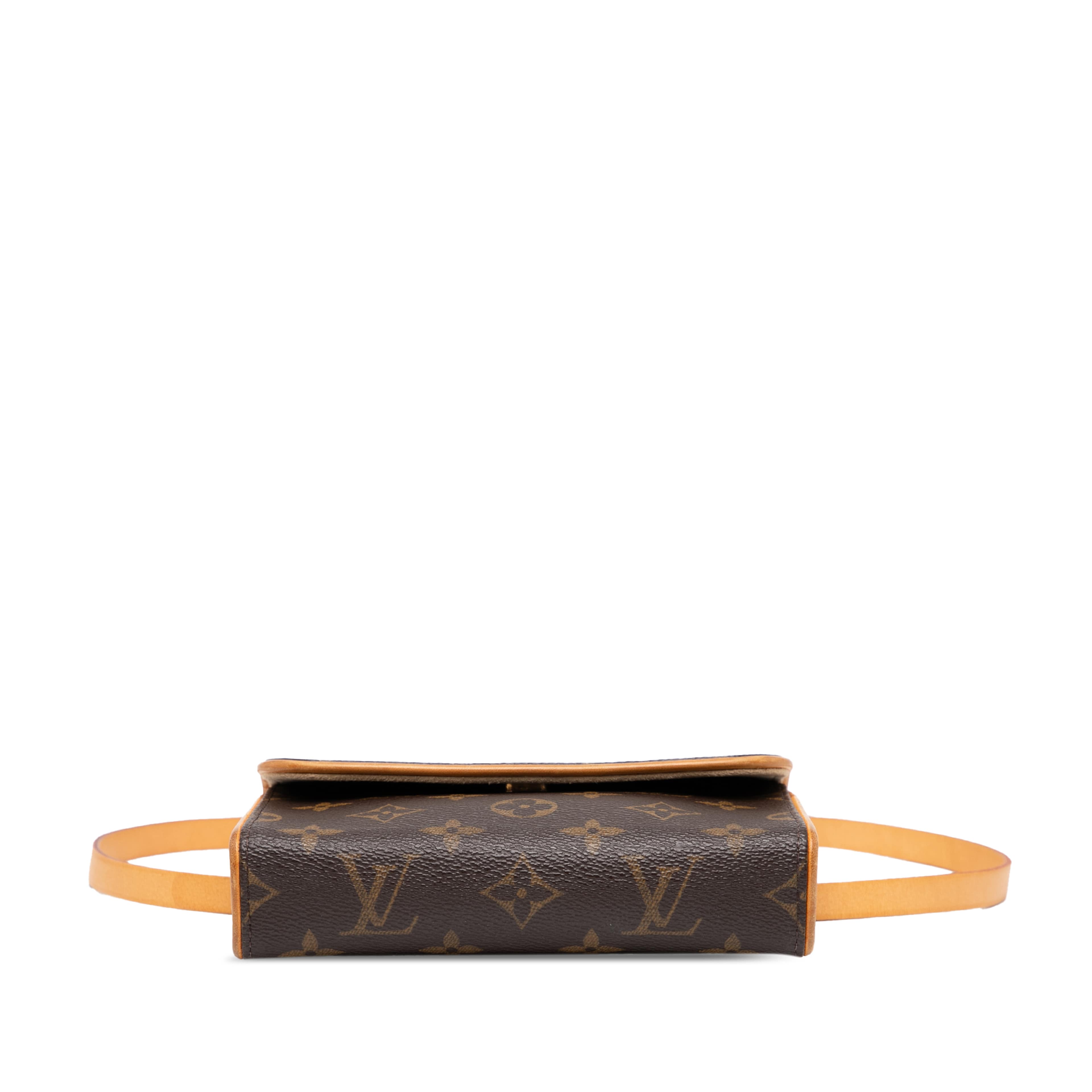 Louis Vuitton Monogram Pochette Florentine, från Luxclusif, i färgen brown. Klicka för att öppna bilden i stort format
