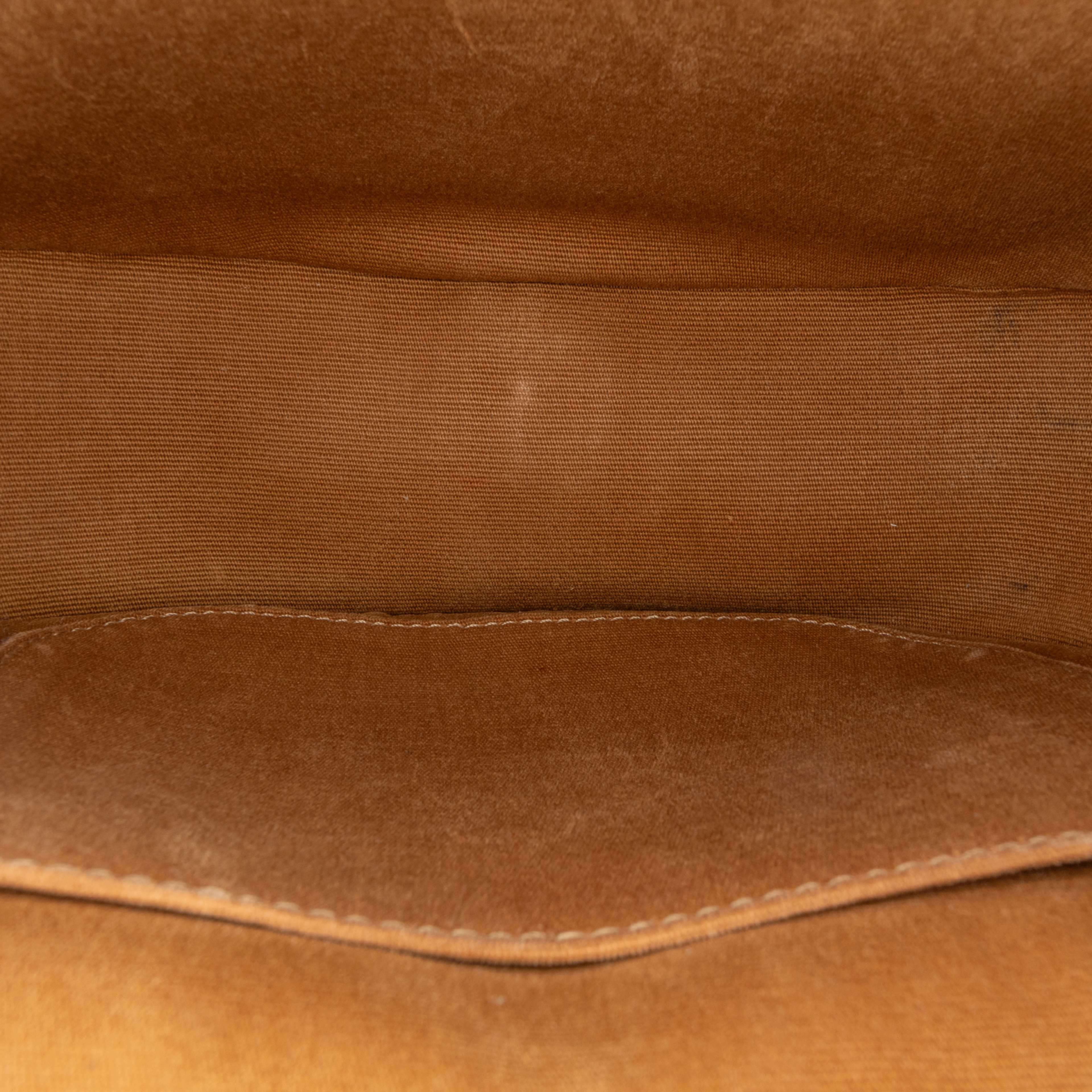 Celine Medium Triomphe Coated Canvas Folco Crossbody