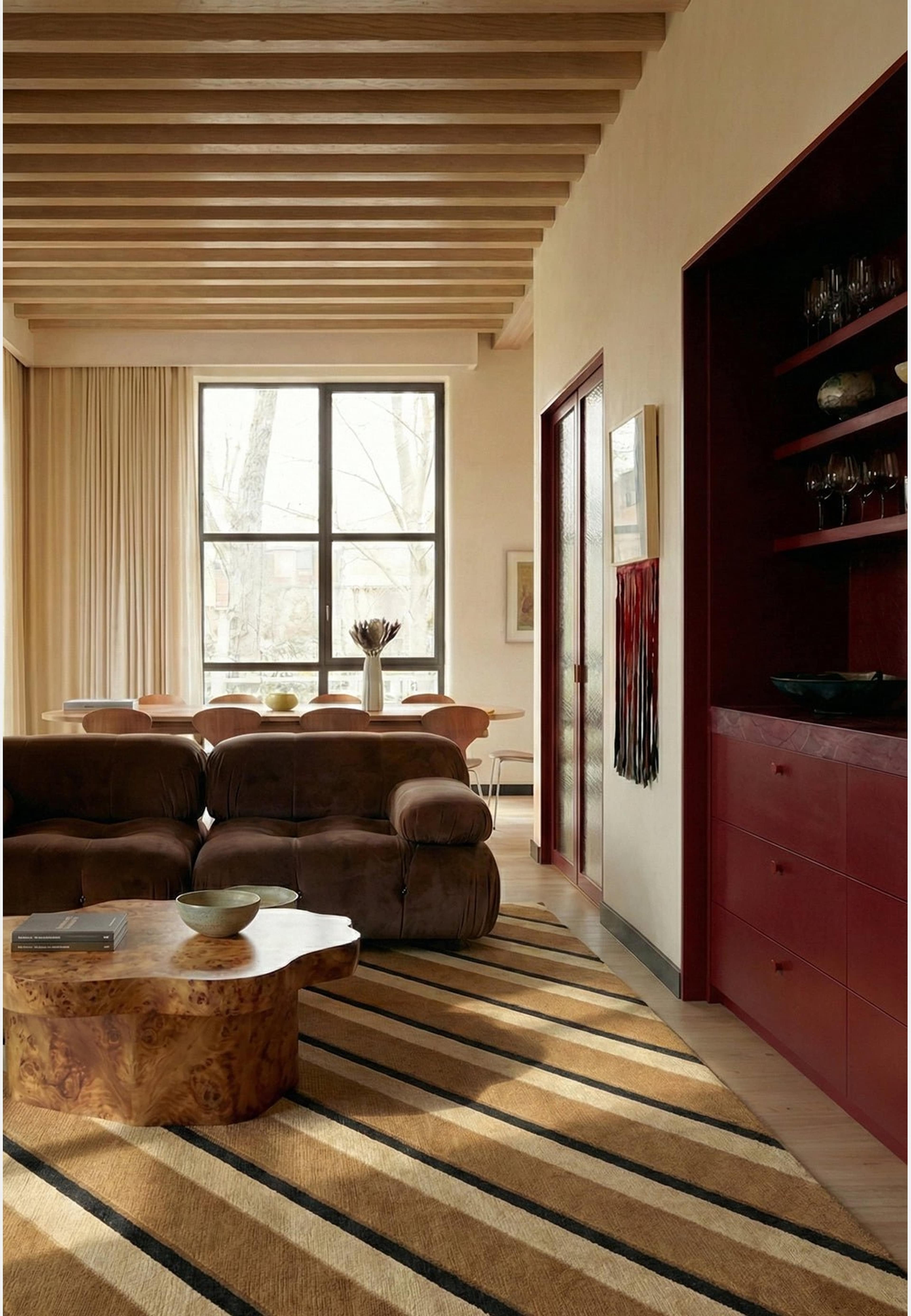 Teklan Diagonal Ullmatta Sand, från Layered, i färgen sand. Klicka för att öppna bilden i stort format