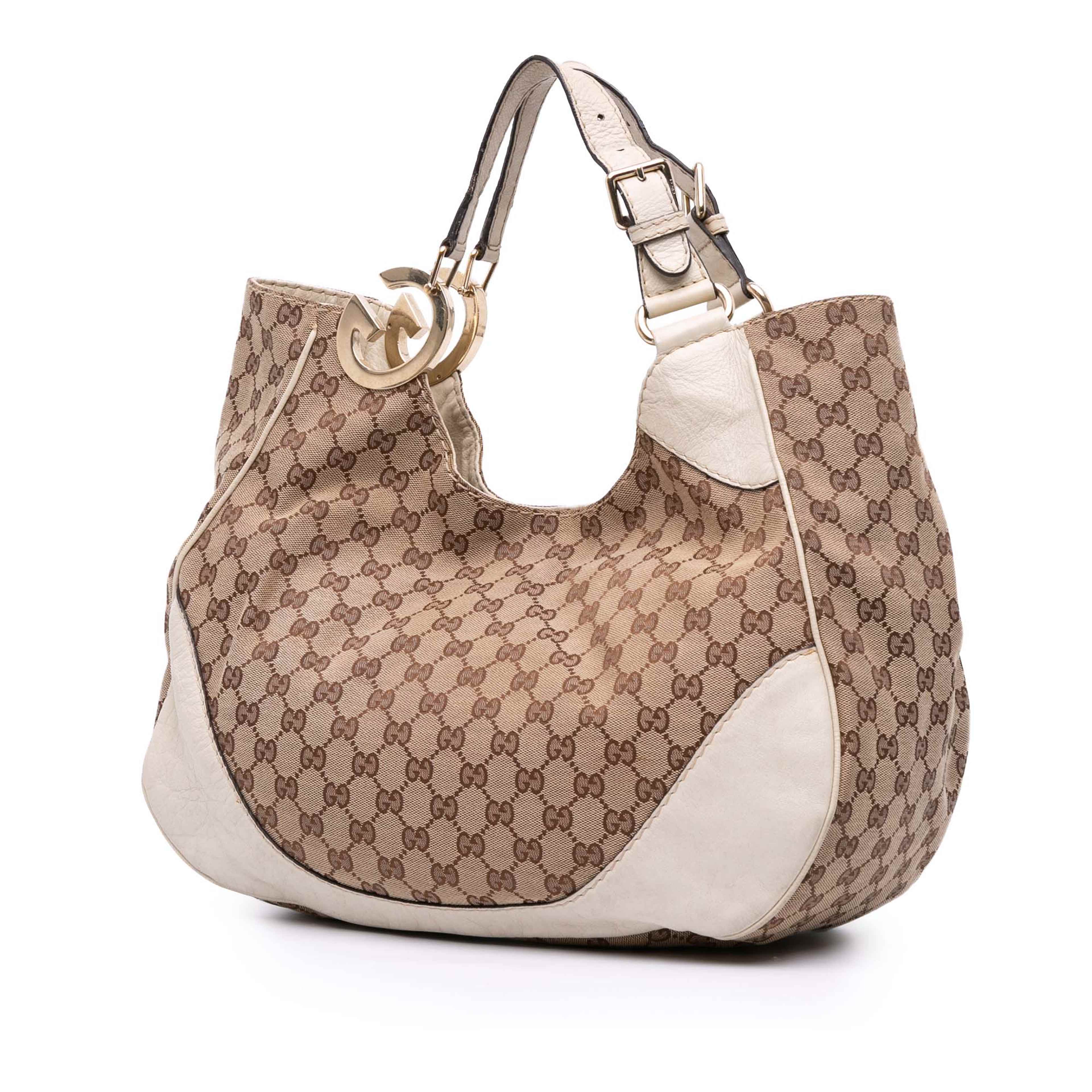 Gucci Gg Canvas Charlotte Tote, från Luxclusif, i färgen beige.