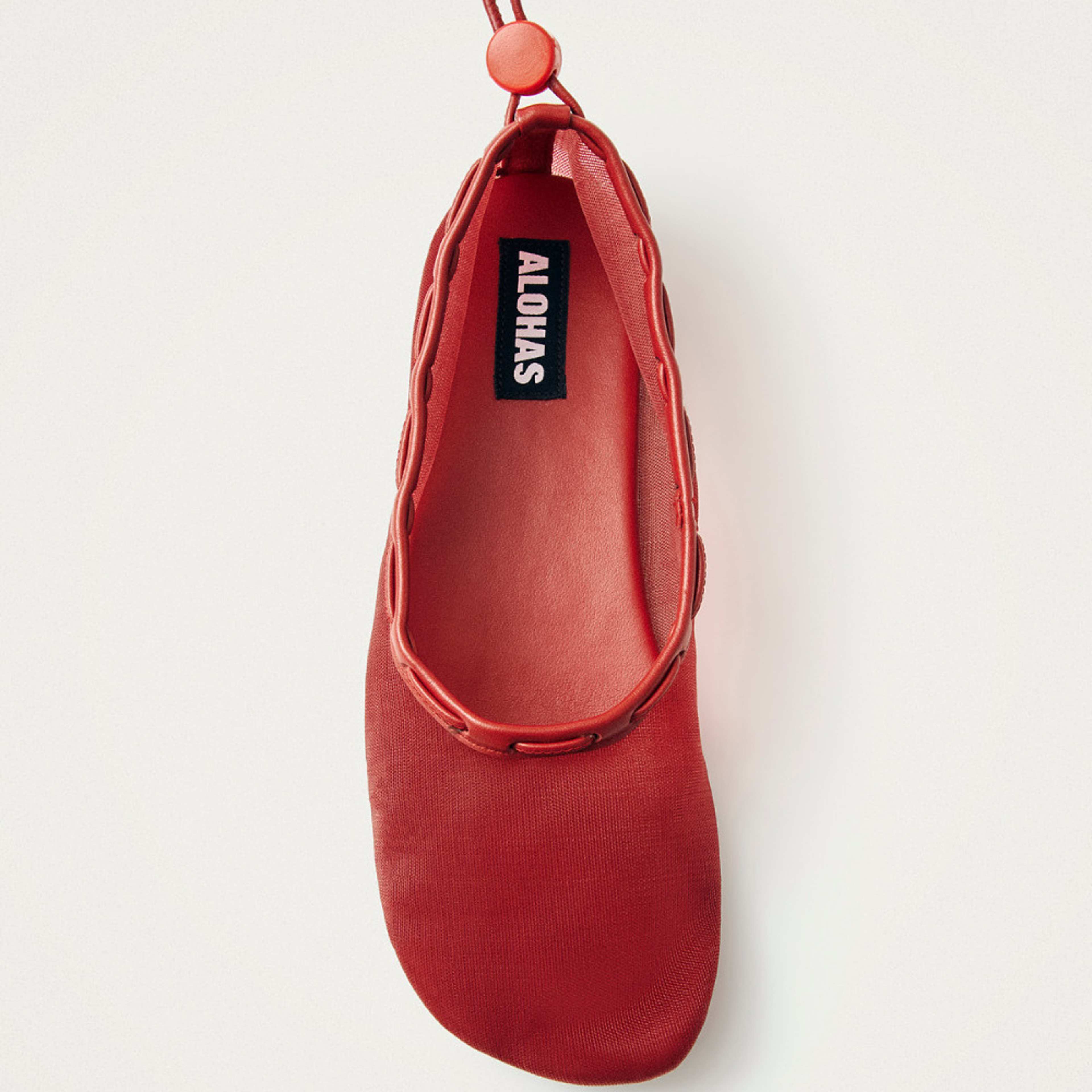 Gill Mesh Red Ballet Flats