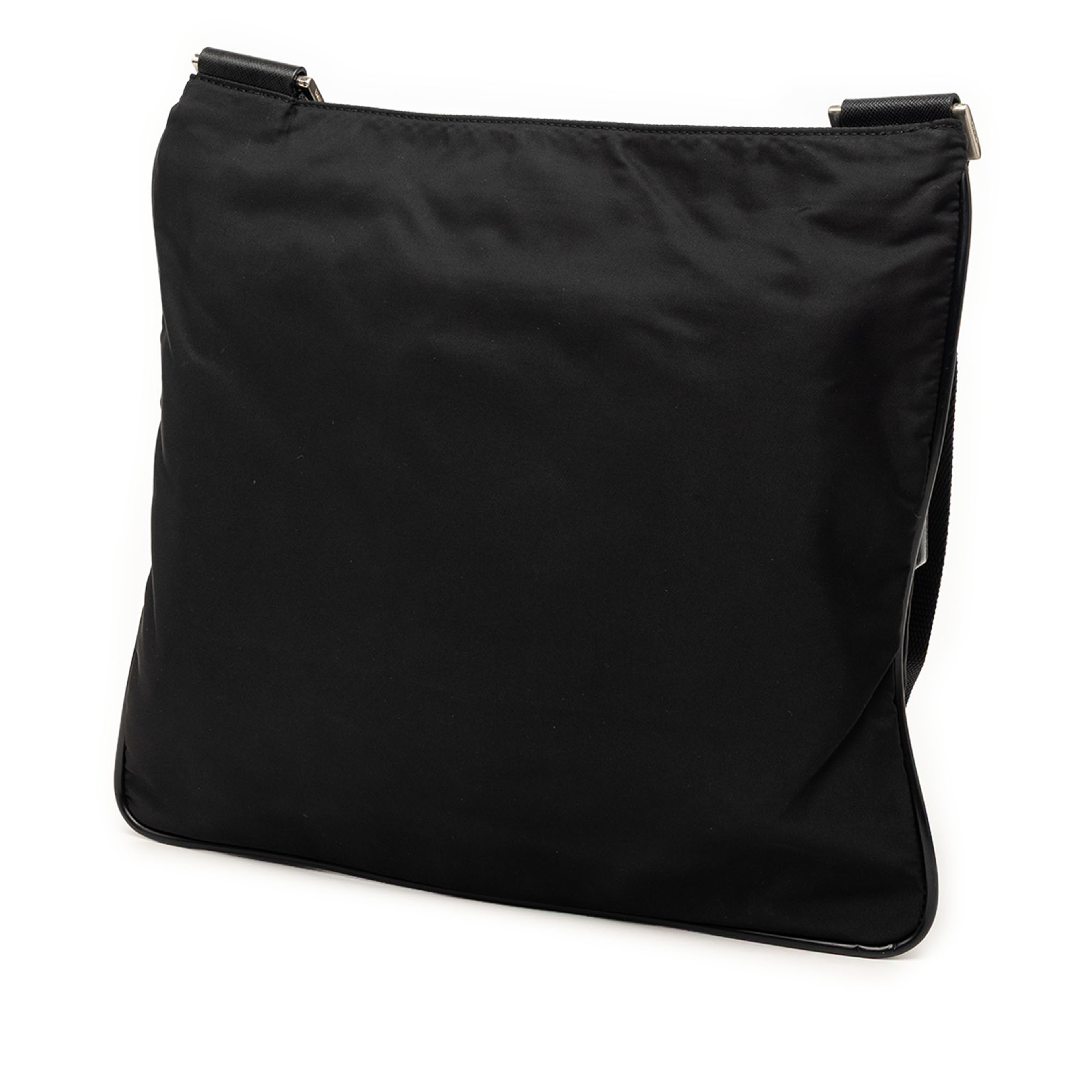 Prada Tessuto Zip Top Crossbody, från Luxclusif, i färgen black. Klicka för att öppna bilden i stort format