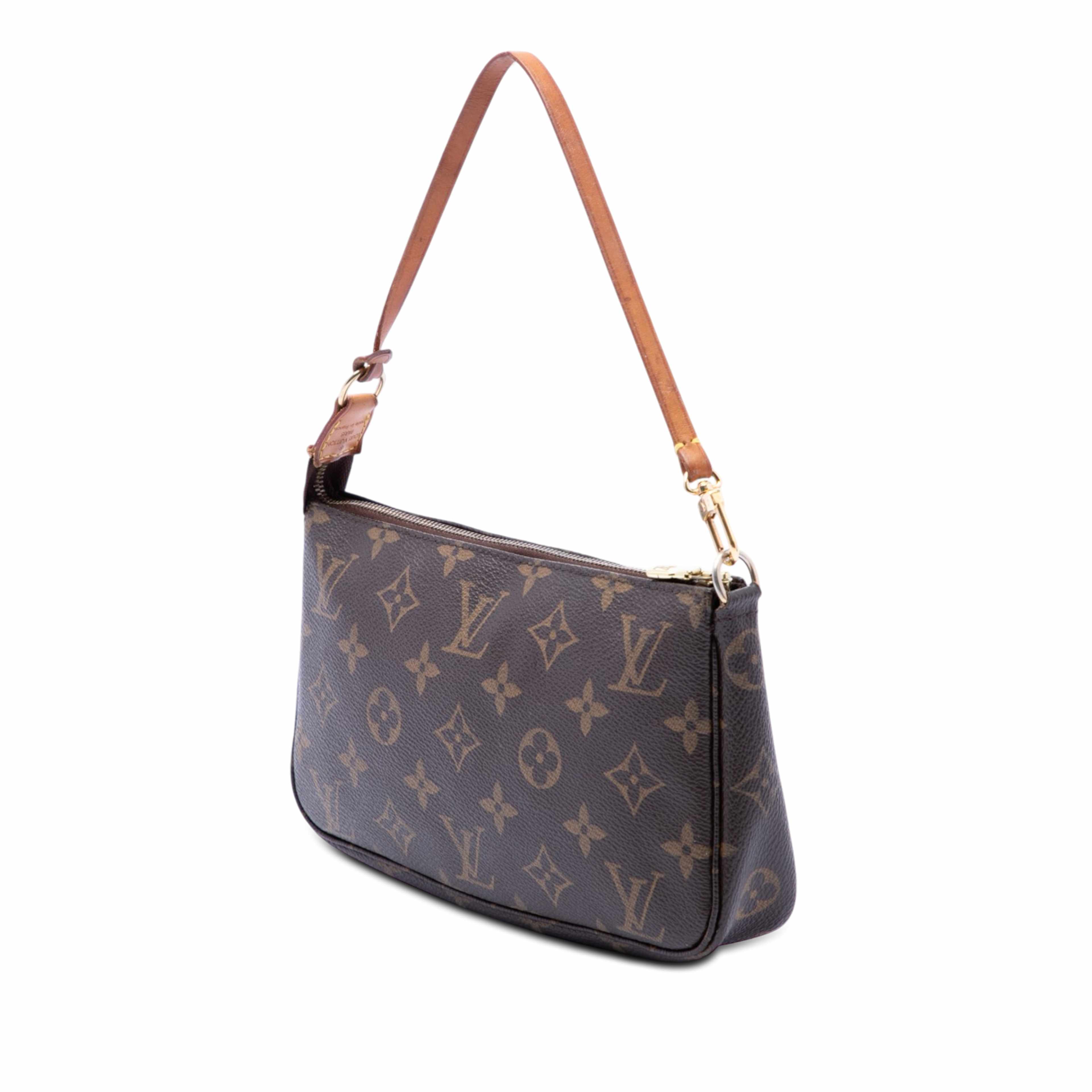 Louis Vuitton Monogram Pochette Accessoires, från Luxclusif, i färgen brown. Klicka för att öppna bilden i stort format