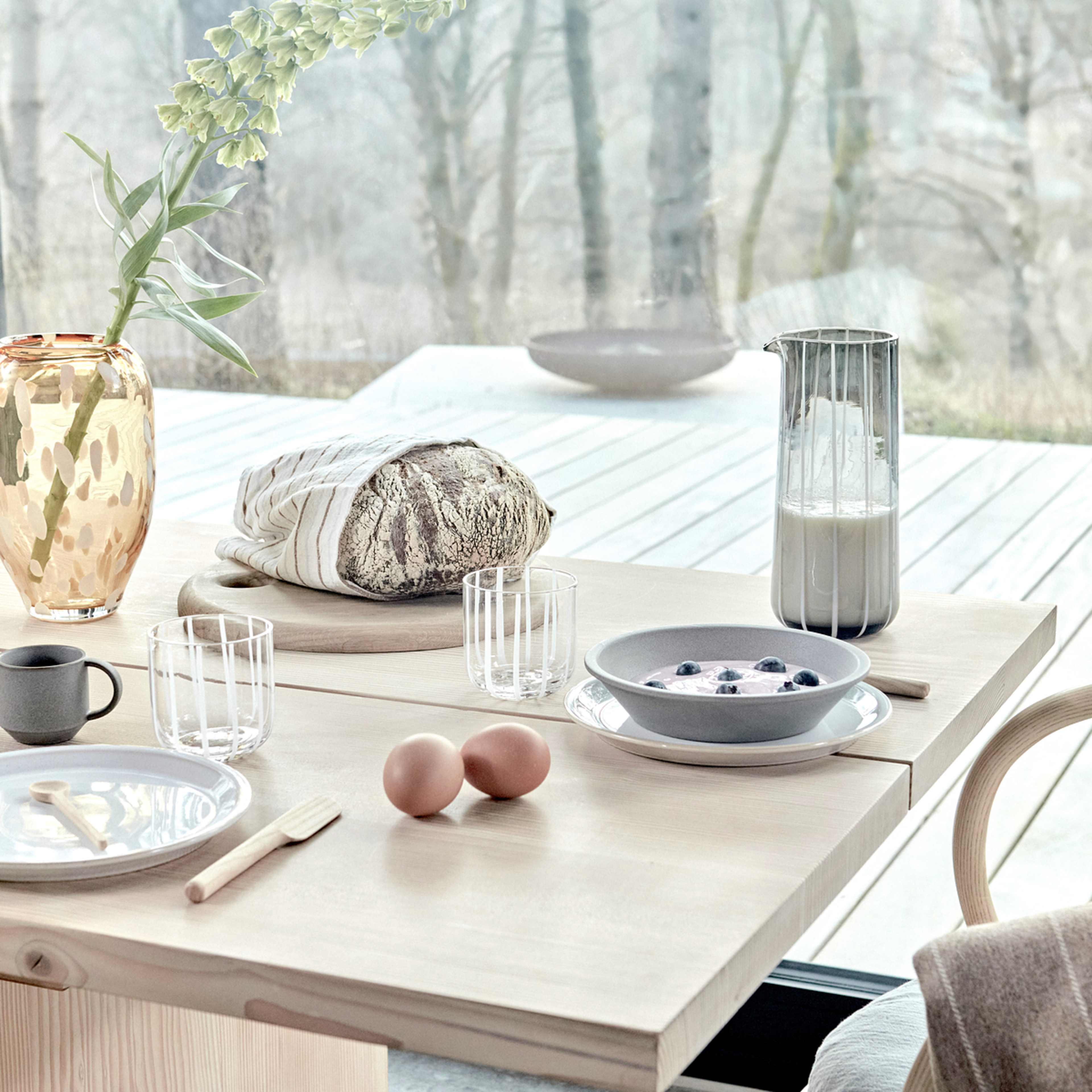 Yuka Lunch Plate - Pack Of 2, från OYOY Living, i färgen offwhite. Klicka för att öppna bilden i stort format