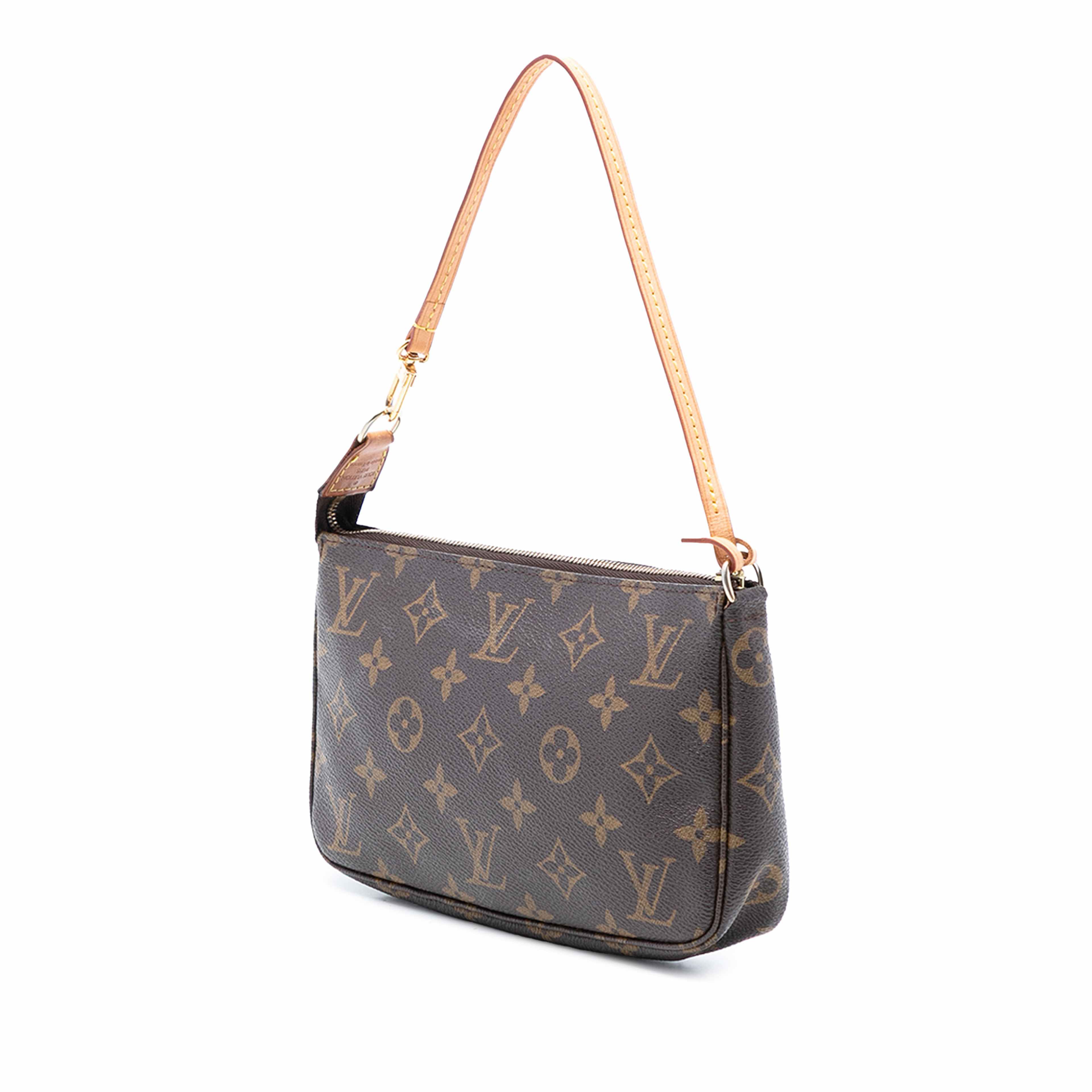 Louis Vuitton Monogram Pochette Accessoires, från Luxclusif, i färgen brown. Klicka för att öppna bilden i stort format