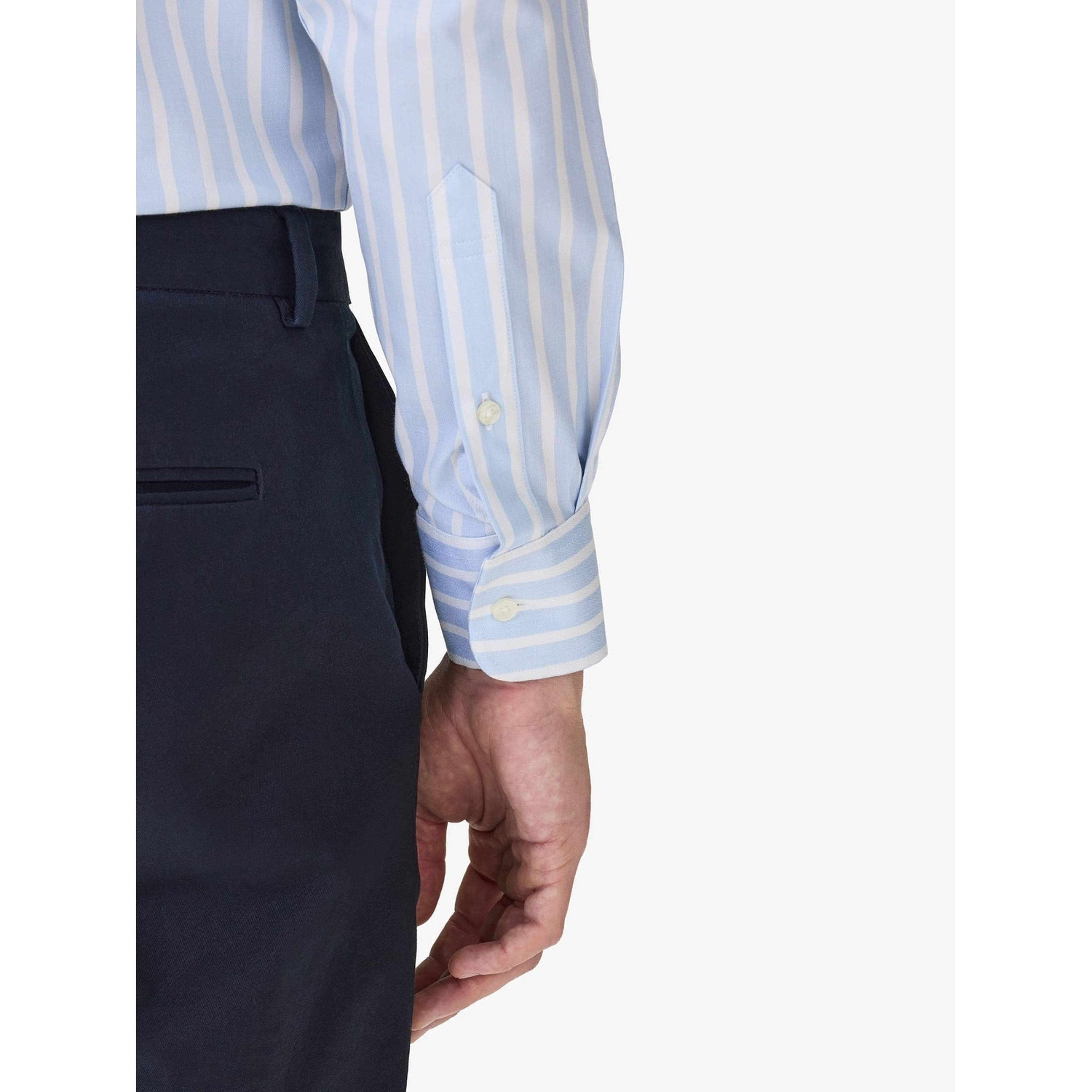 Cotton Striped Stretch Shirt (lyam)