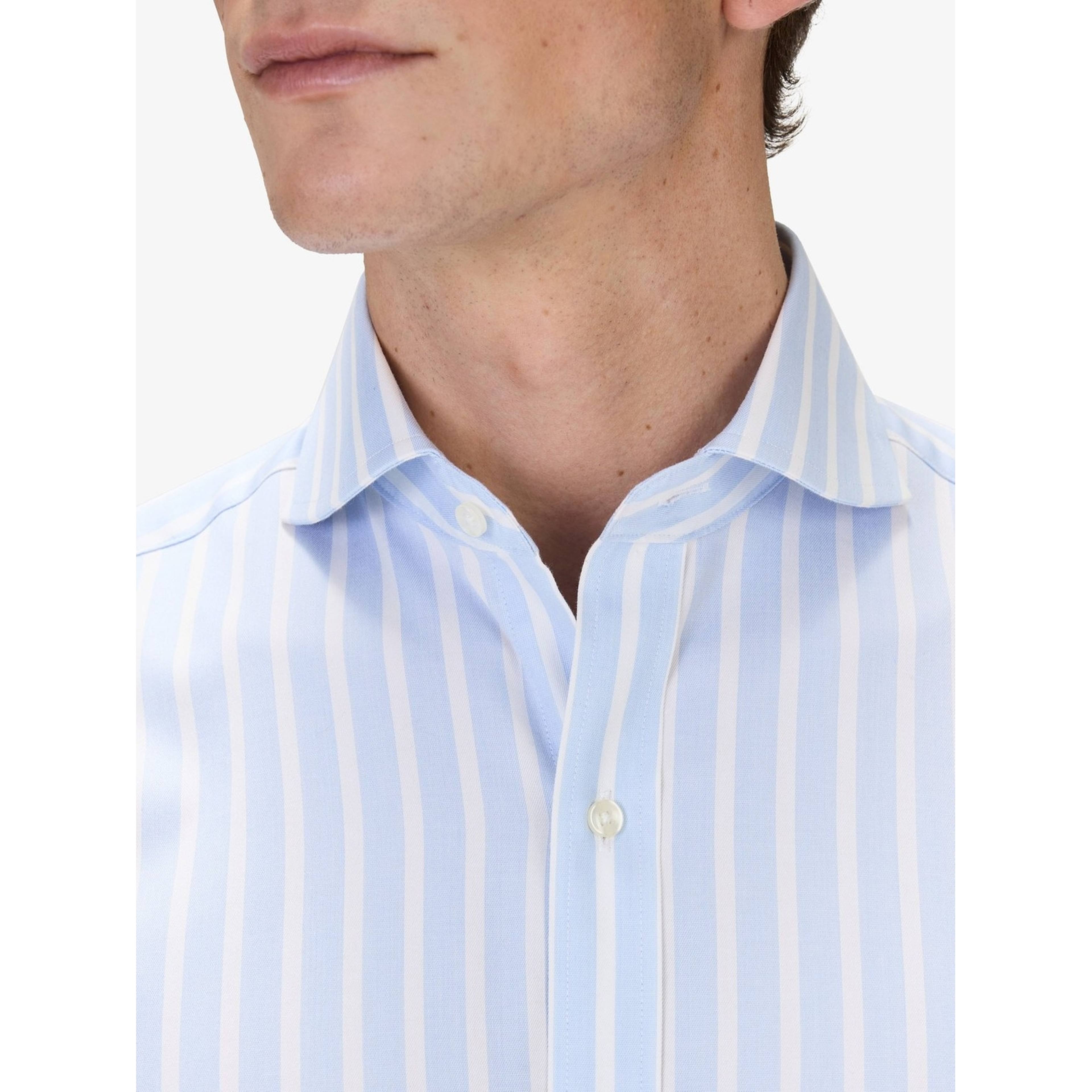 Cotton Striped Stretch Shirt (lyam)