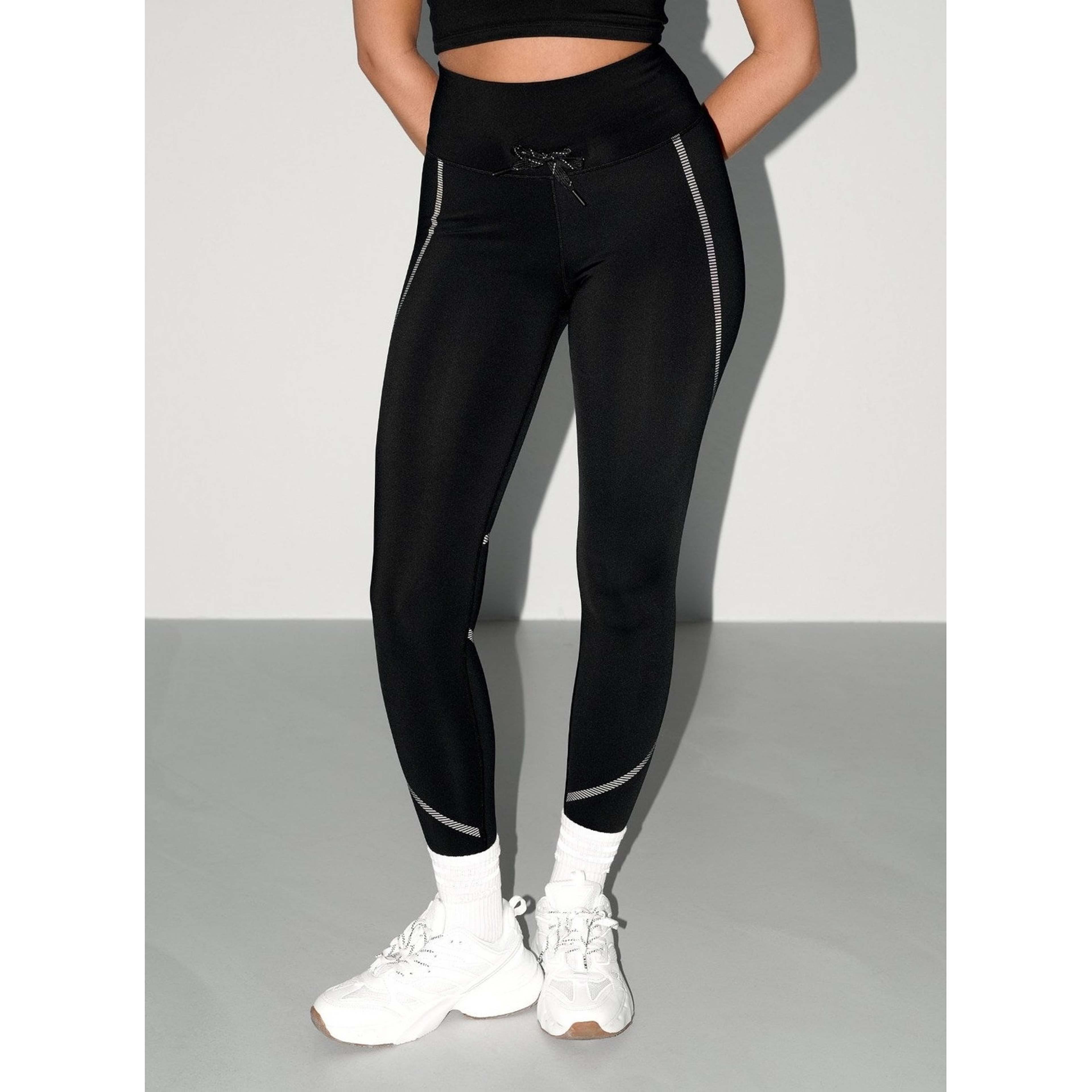 Black Reflective Warming Tights