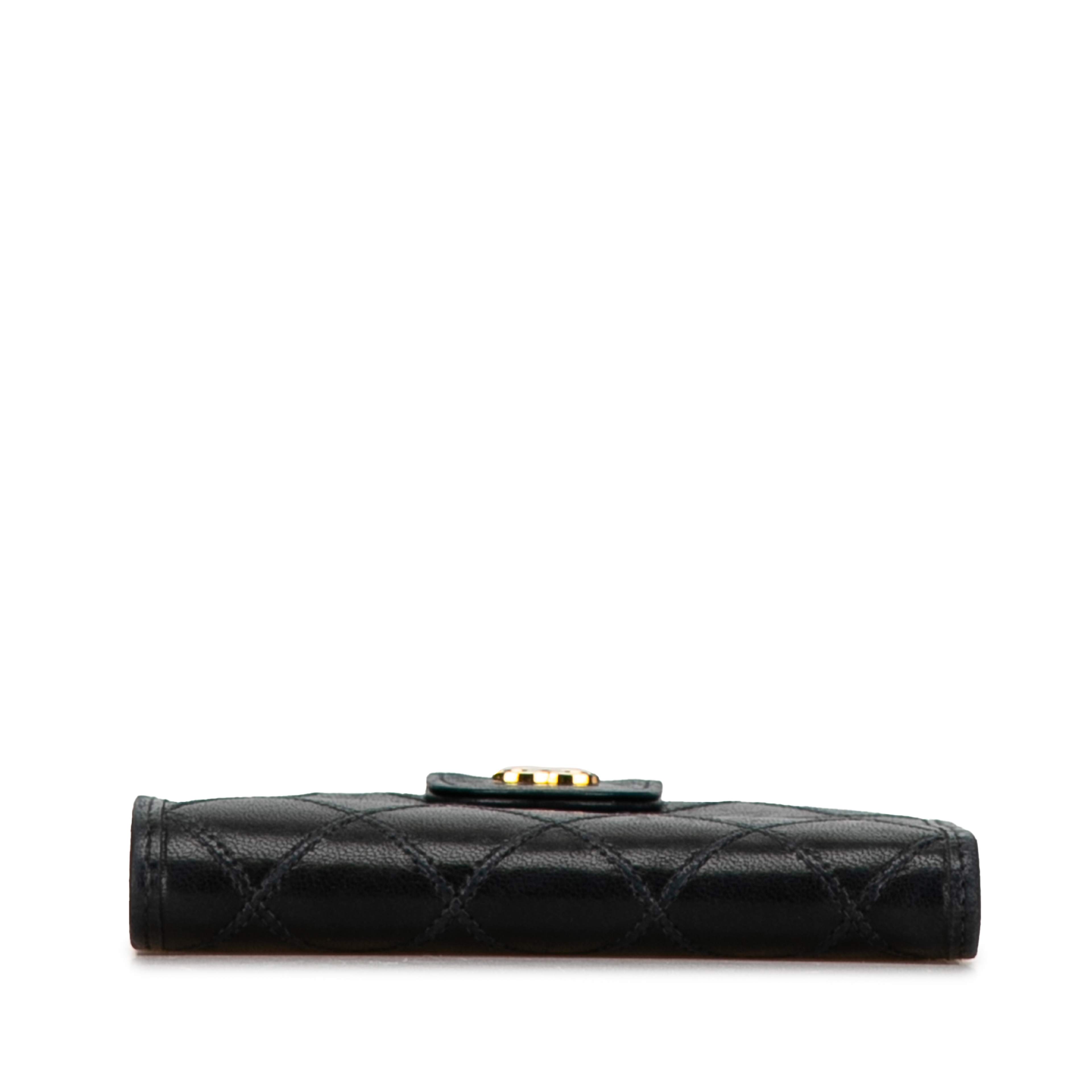 Chanel Lambskin Diamond Stitched Small Wallet