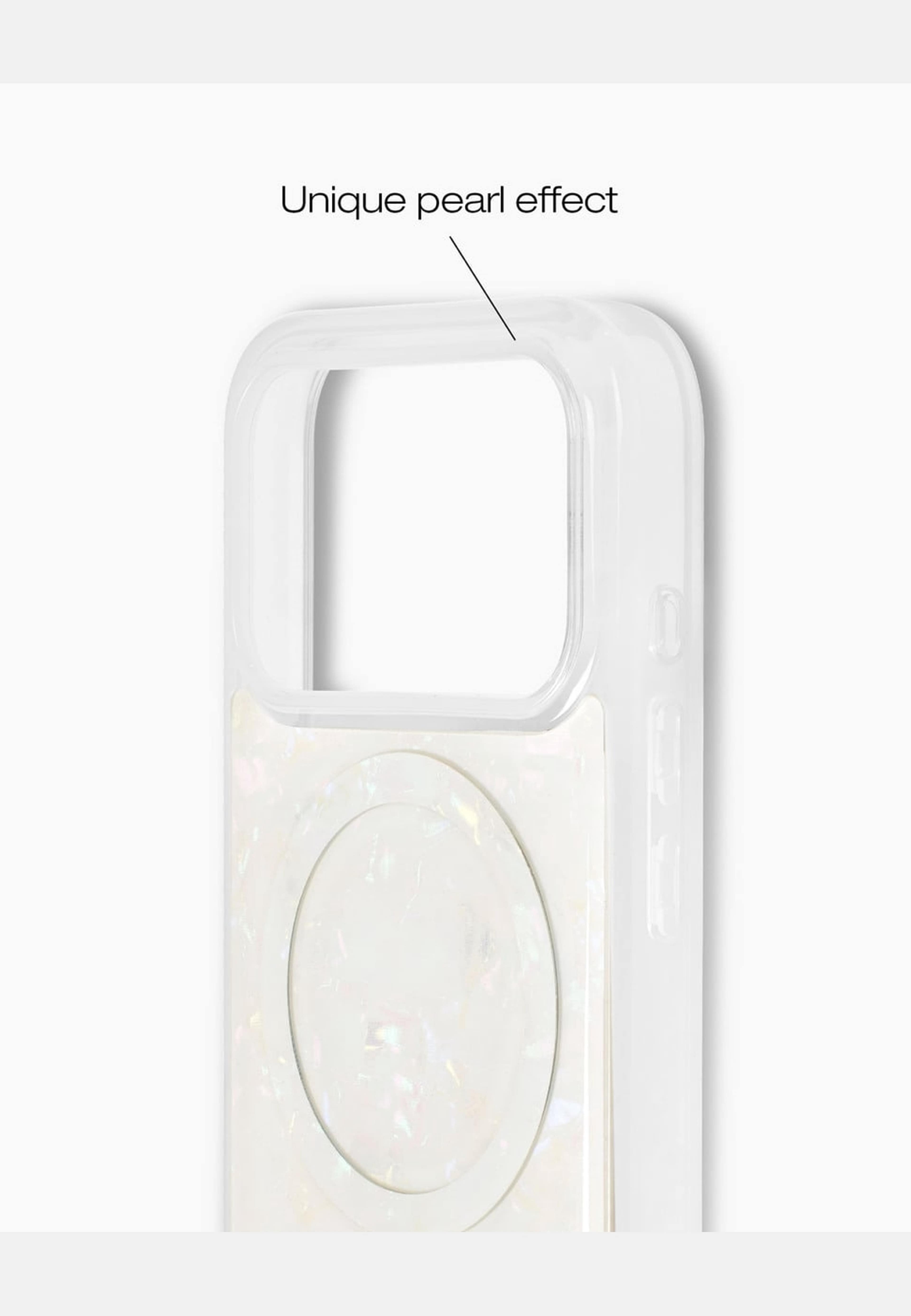 Pearlised Case Magsafe Iphone, från Ideal Of Sweden, i färgen white. Klicka för att öppna bilden i stort format