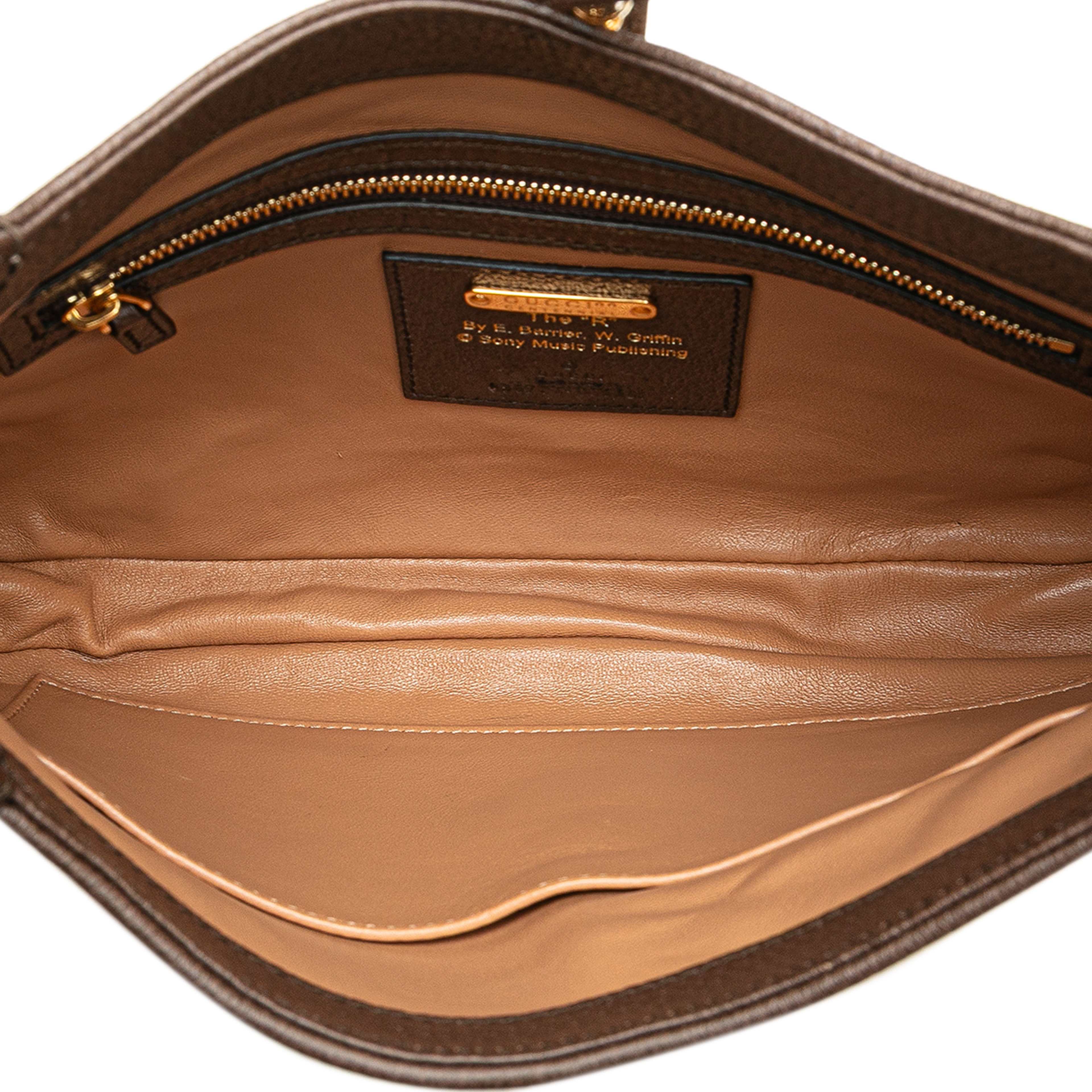 Gucci Small Canvas 100 Centennial Music Jackie 1961 Crossbody, från Luxclusif, i färgen light beige. Klicka för att öppna bilden i stort format