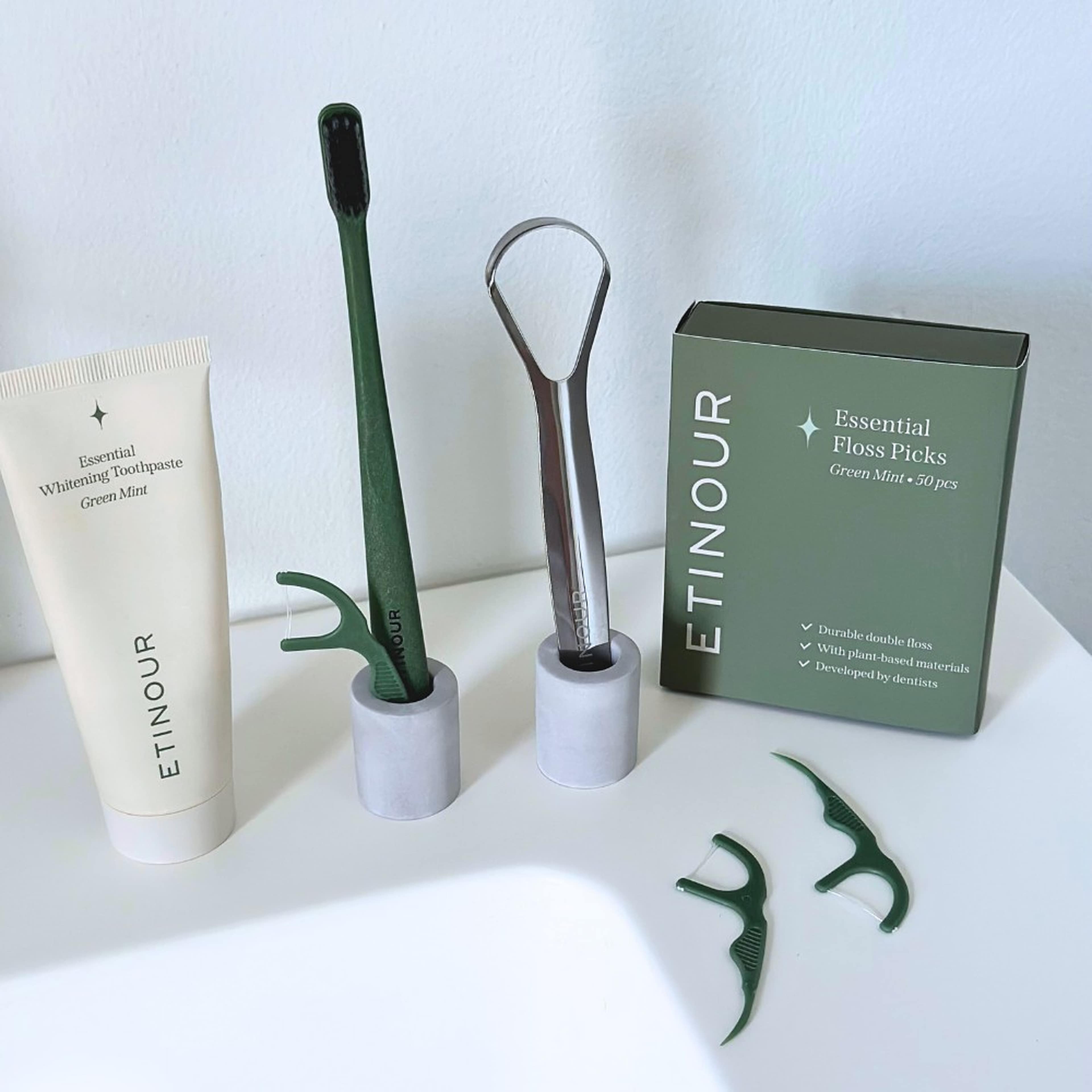 Essential Floss Picks, från Etinour, i färgen green. Klicka för att öppna bilden i stort format