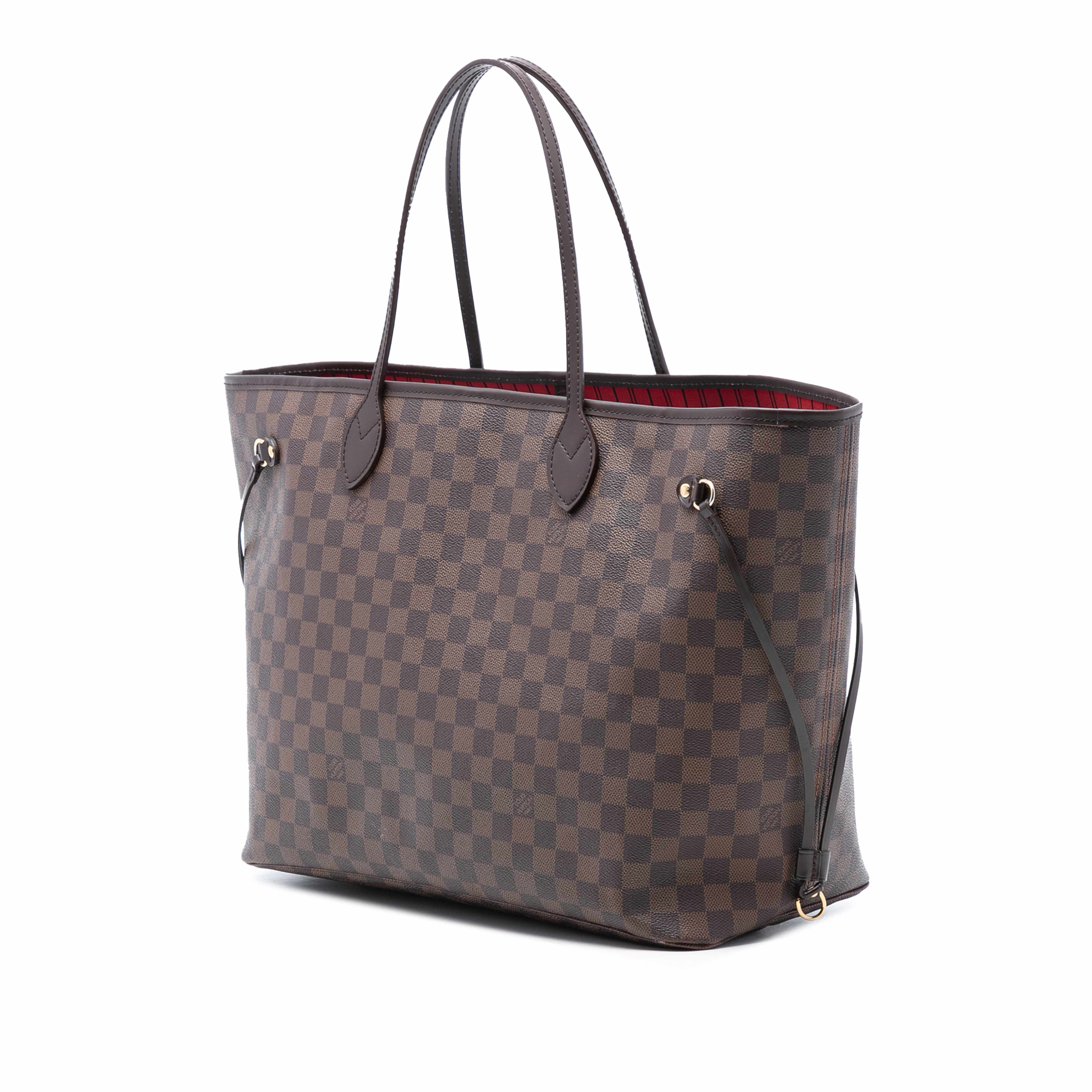 Louis Vuitton Damier Ebene Neverfull Gm, från Luxclusif, i färgen brown. Klicka för att öppna bilden i stort format