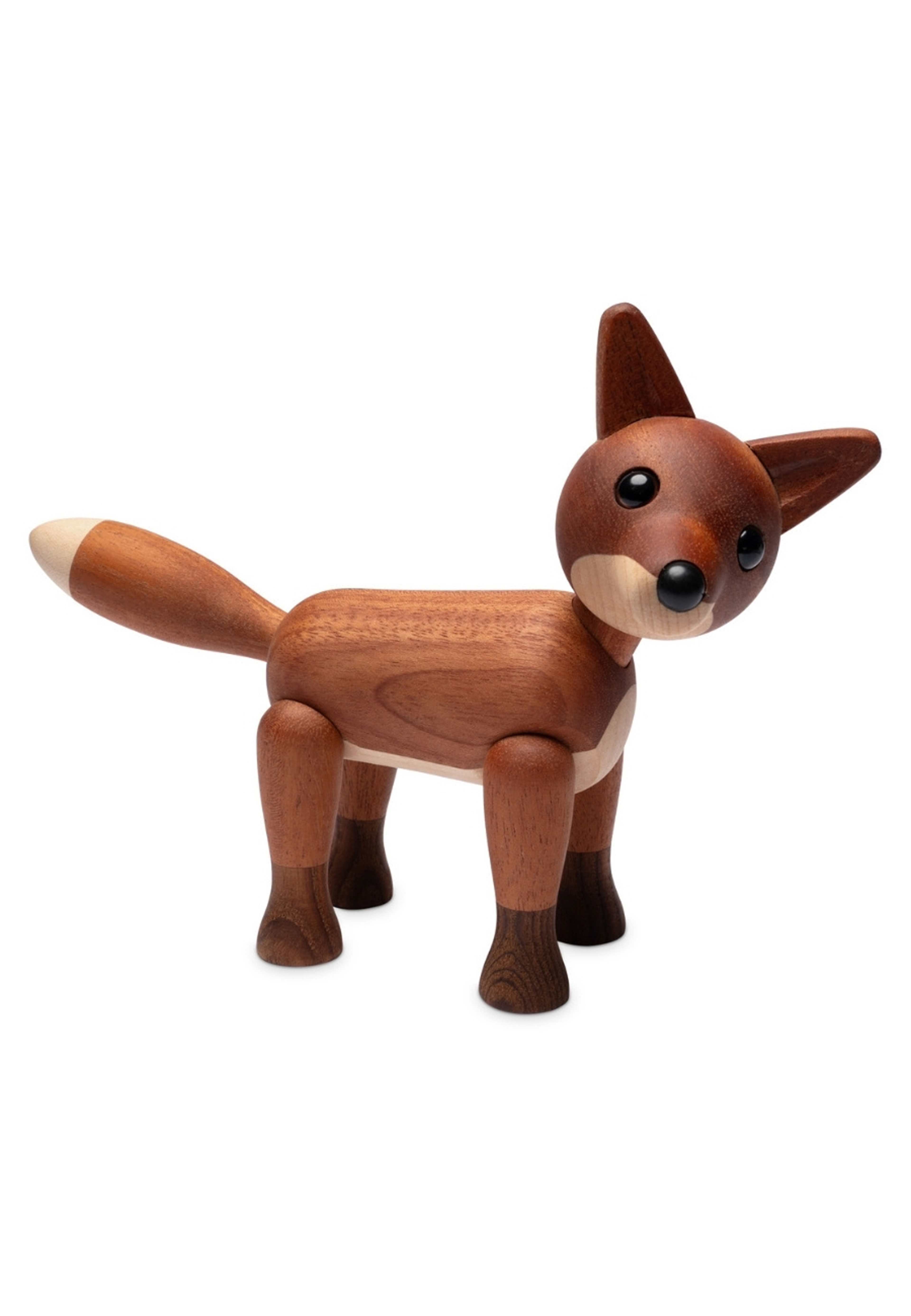 Foxy Räv Trädekoration 12 Cm Mahogny