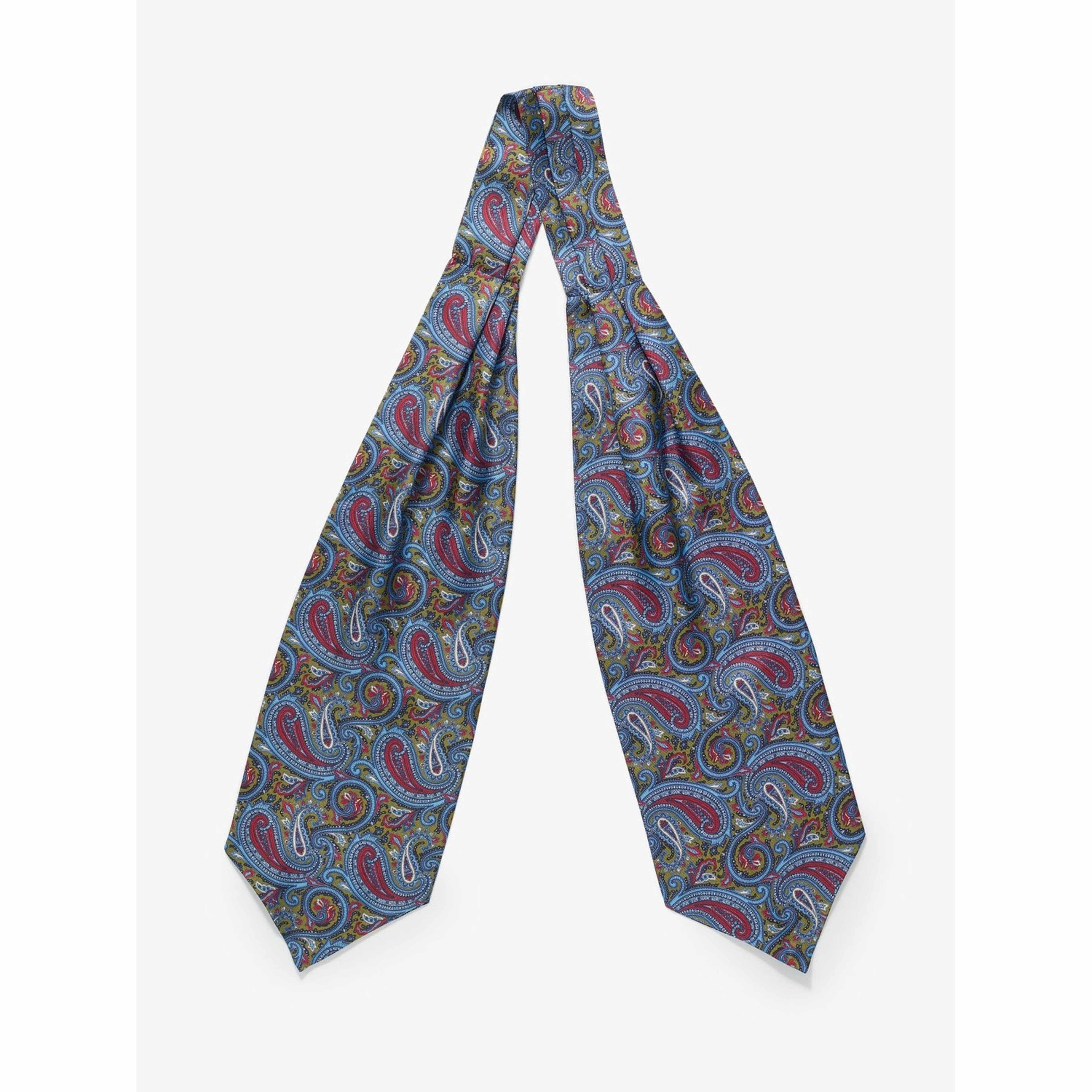 Silk Double Pointed Ascot Paisley