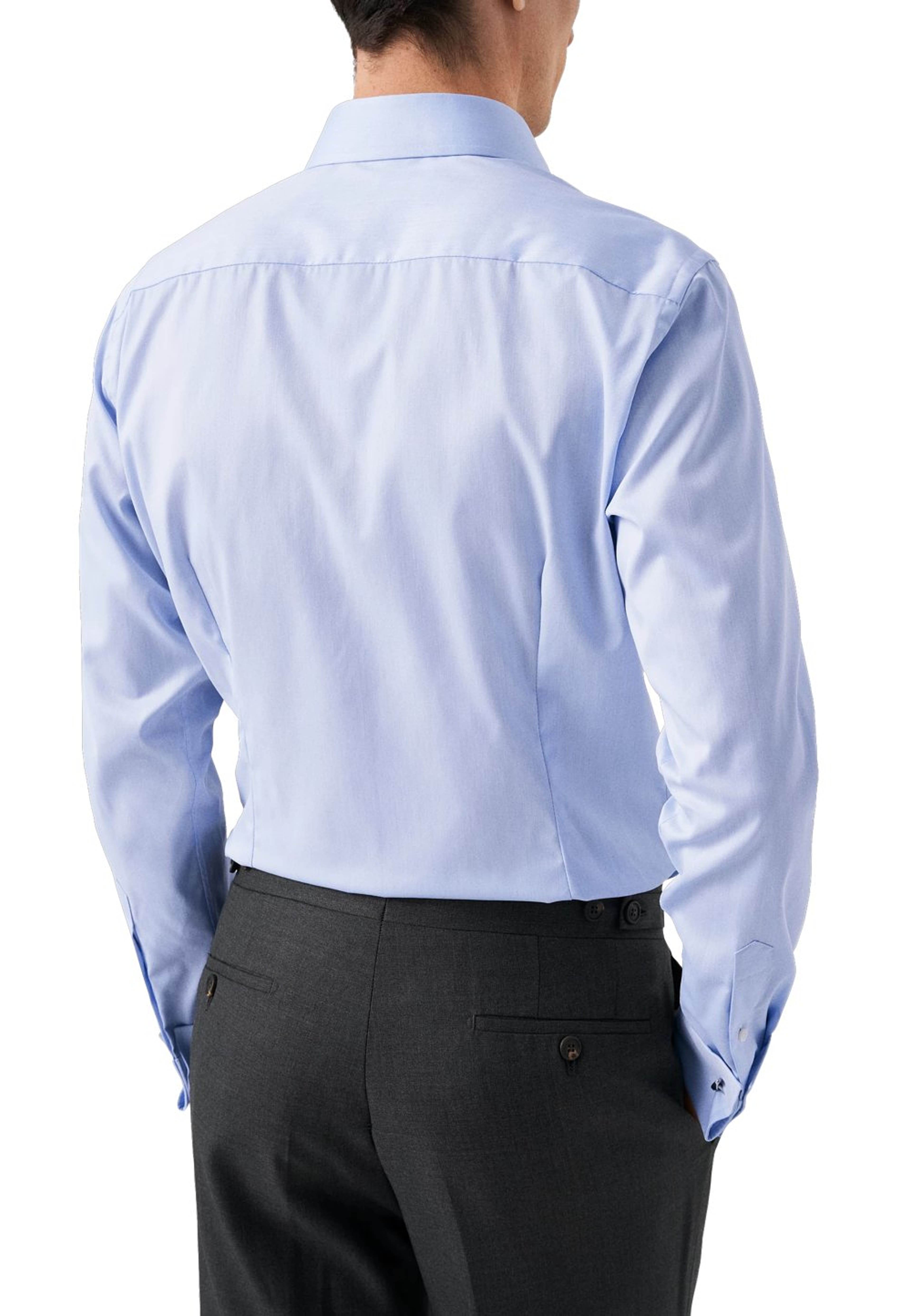 Signature Twill-skjorta Med Dubbel Manschett Slim Fit