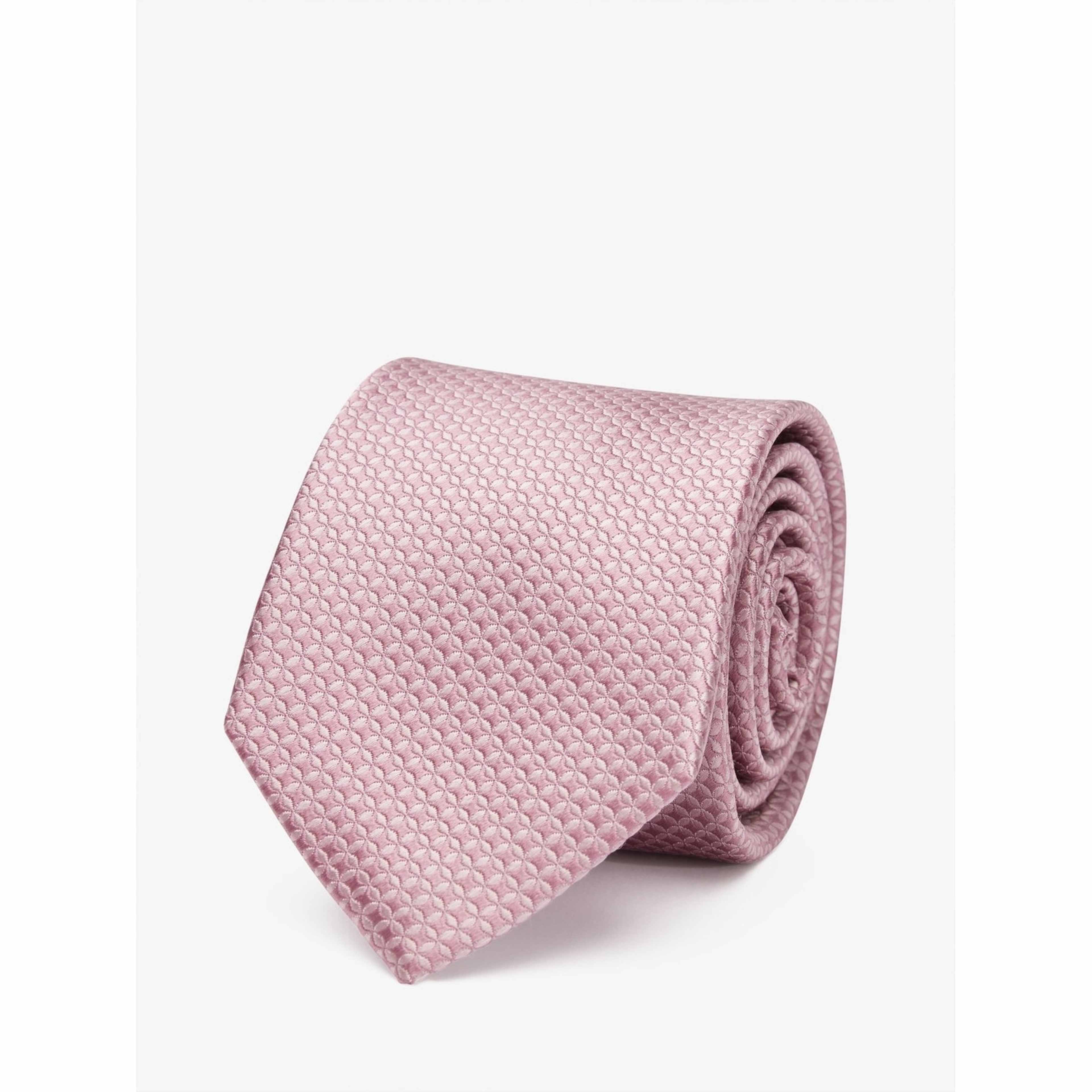 Dusty Pink Tie Geometric