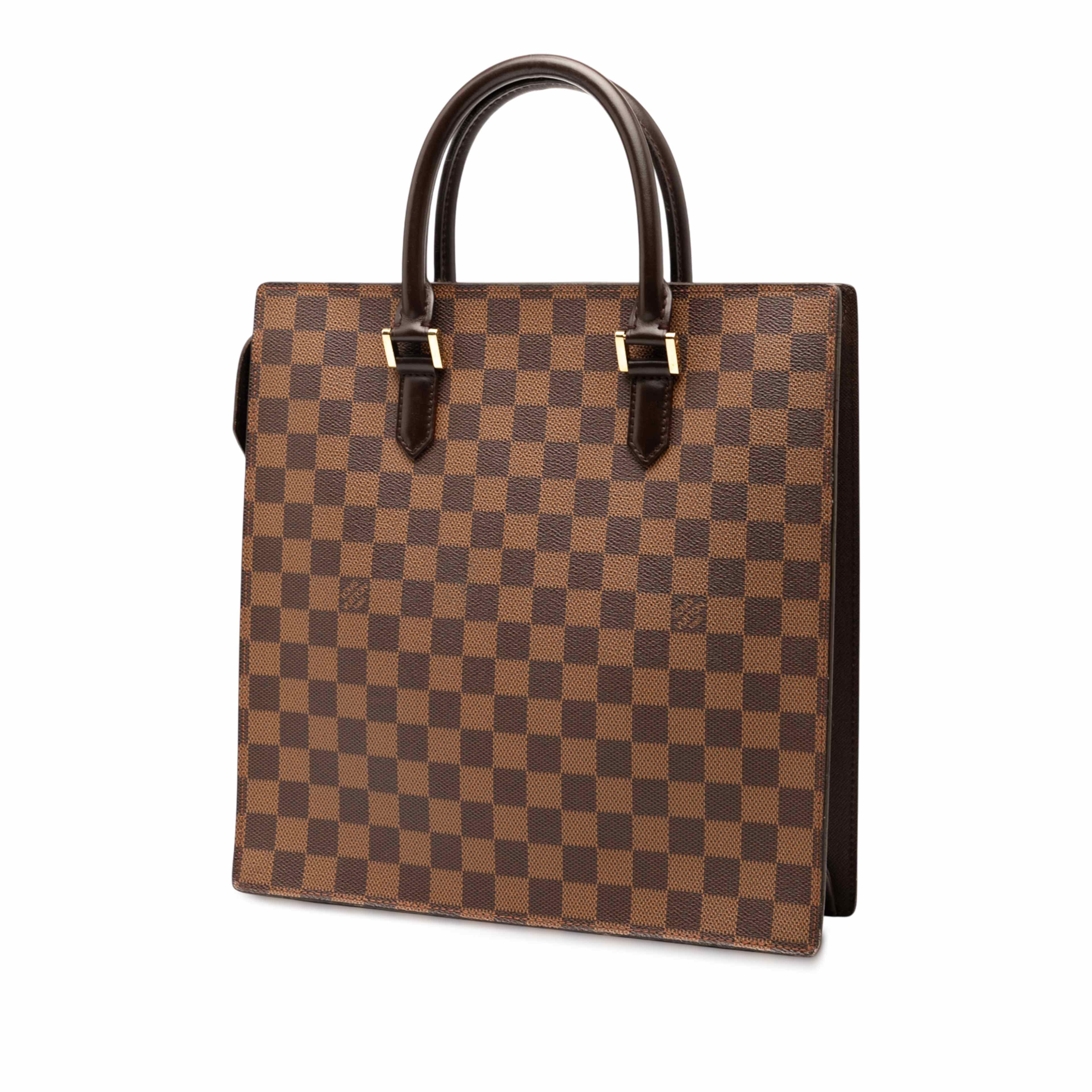 Louis Vuitton Damier Ebene Venice Sac Plat, från Luxclusif, i färgen brown. Klicka för att öppna bilden i stort format