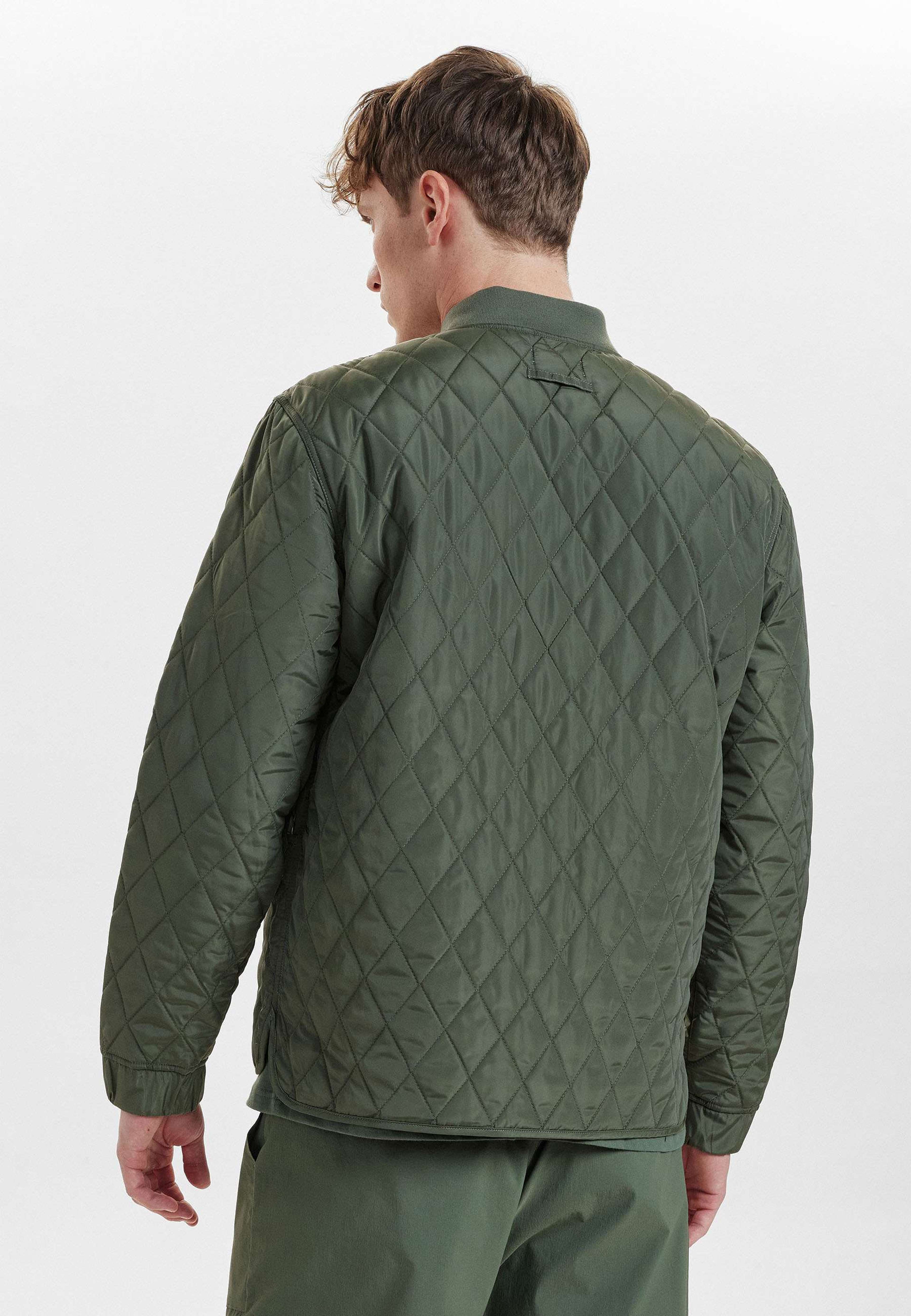 Quiltad Jacka | Återvunnen Polyester | Marinblå