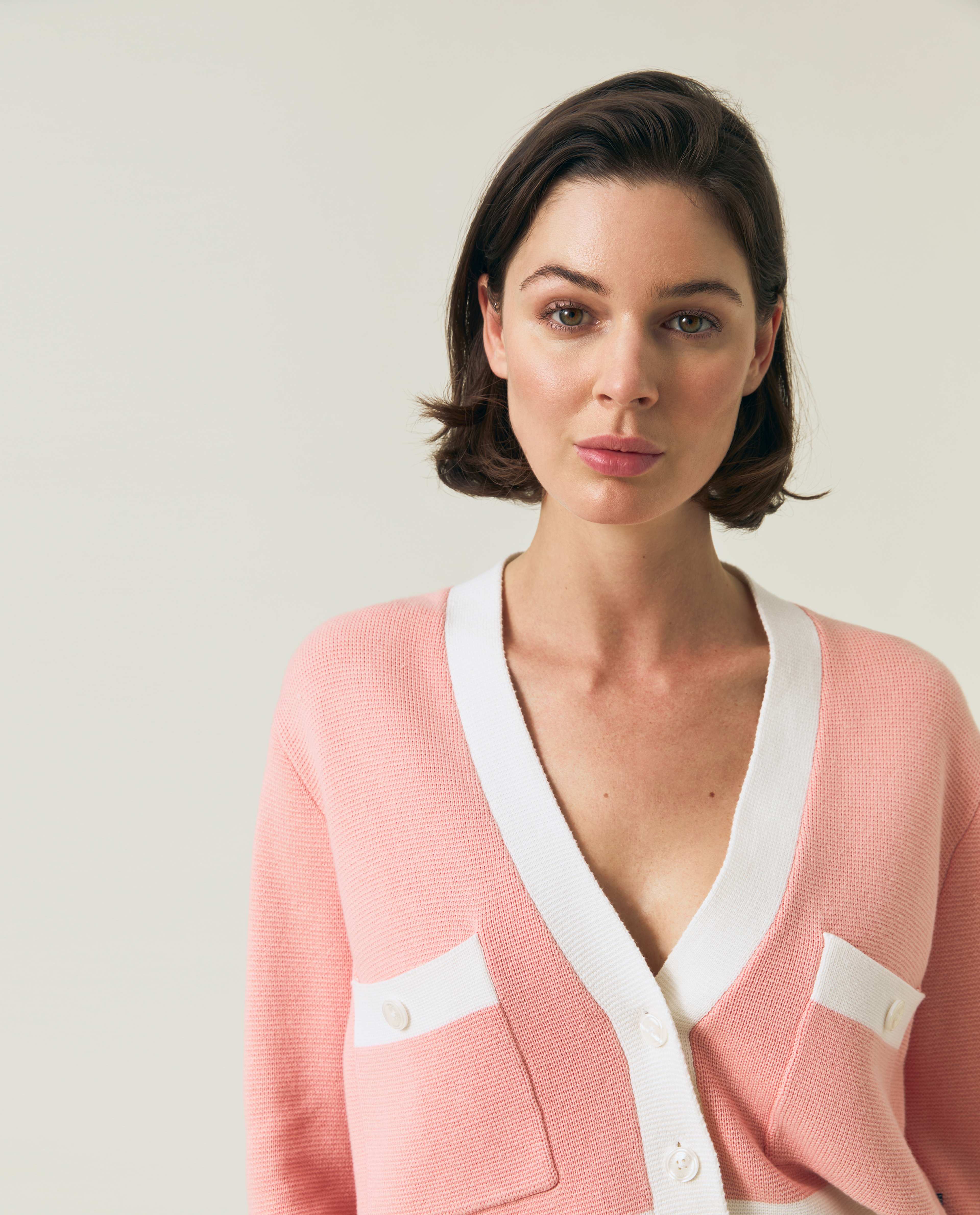 Half Milano Knitted Cardigan