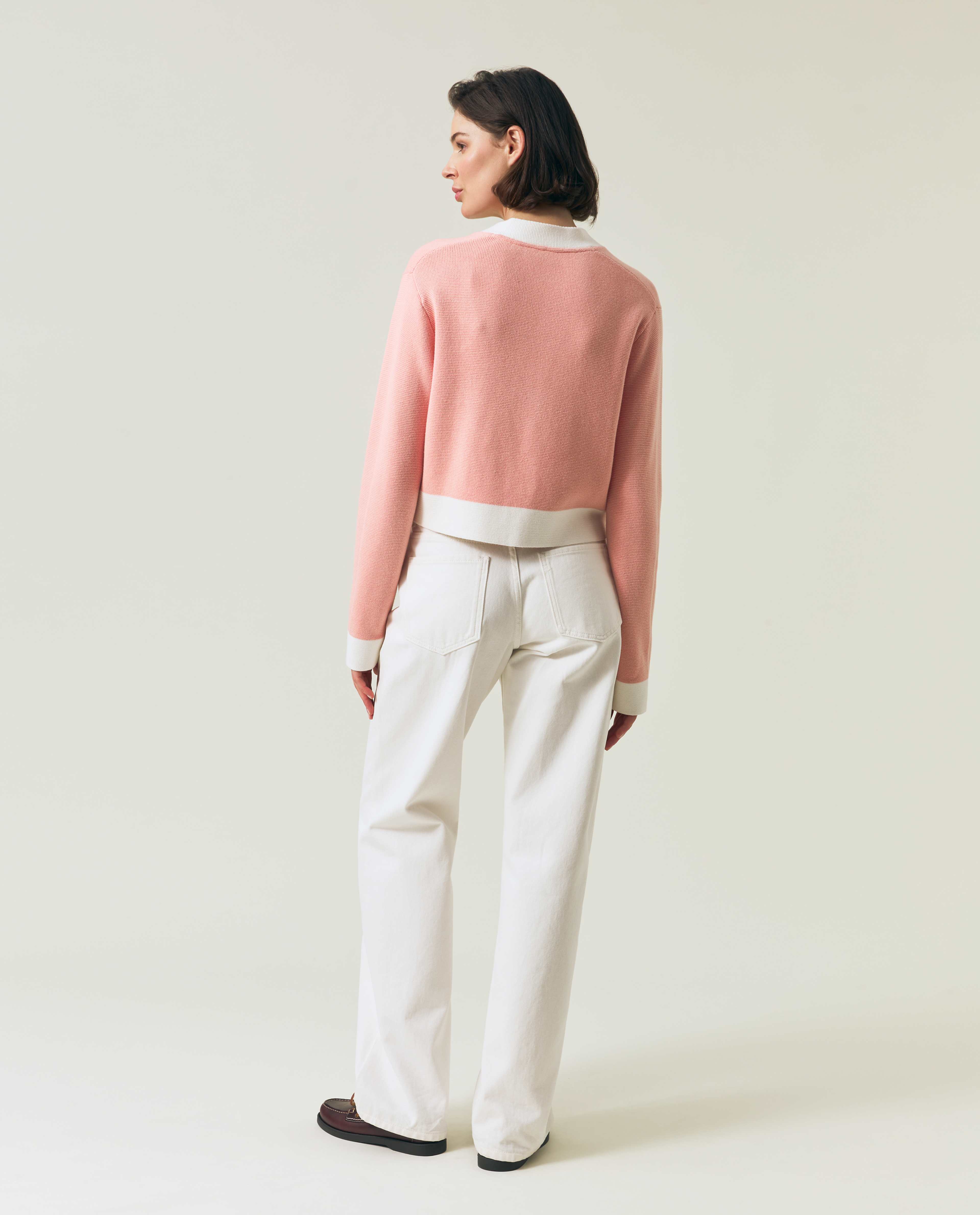 Half Milano Knitted Cardigan