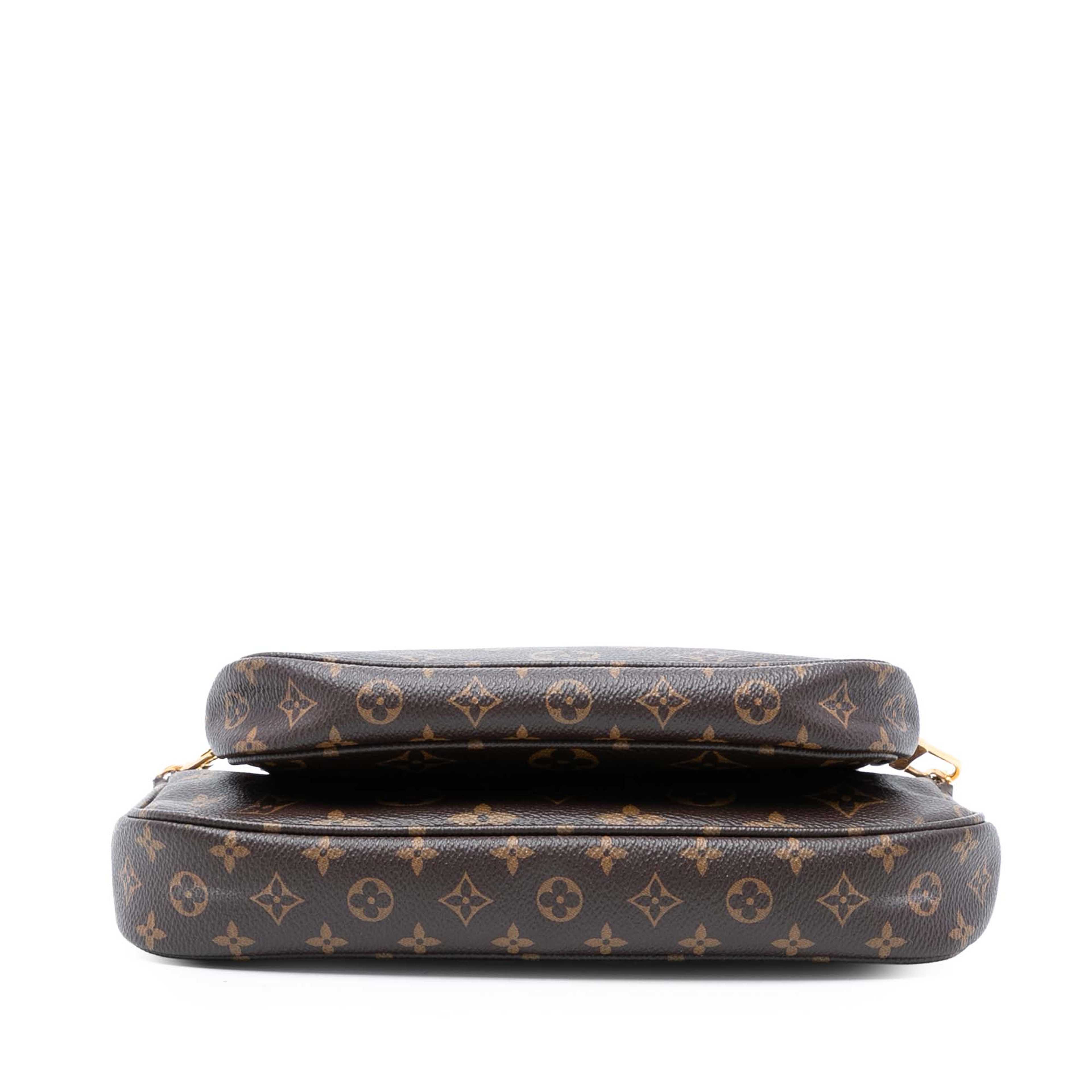 Louis Vuitton Monogram Multi Pochette Accessoires, från Luxclusif, i färgen brown. Klicka för att öppna bilden i stort format
