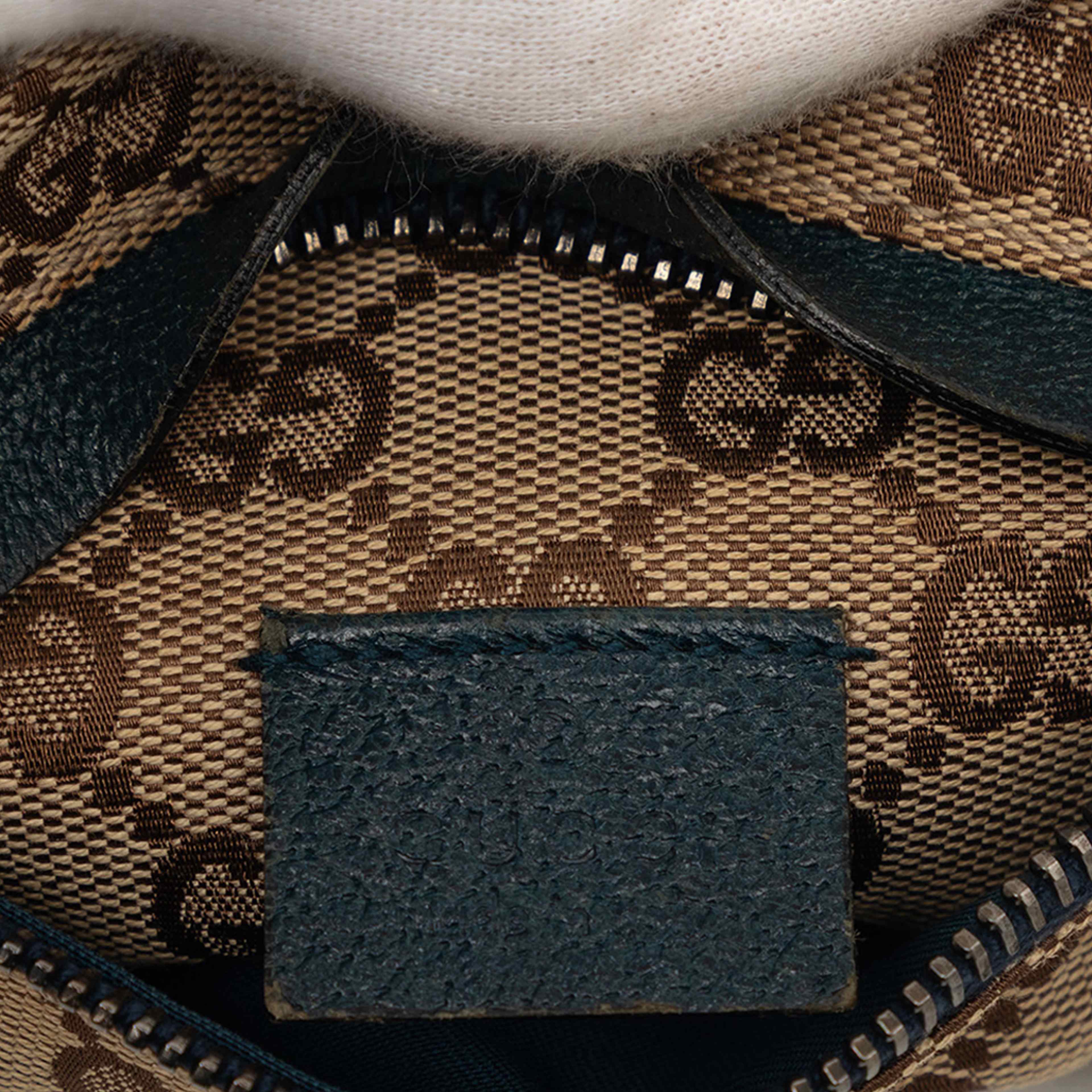 Gucci Gg Canvas Web Double Pocket Belt Bag, från Luxclusif, i färgen beige. Klicka för att öppna bilden i stort format